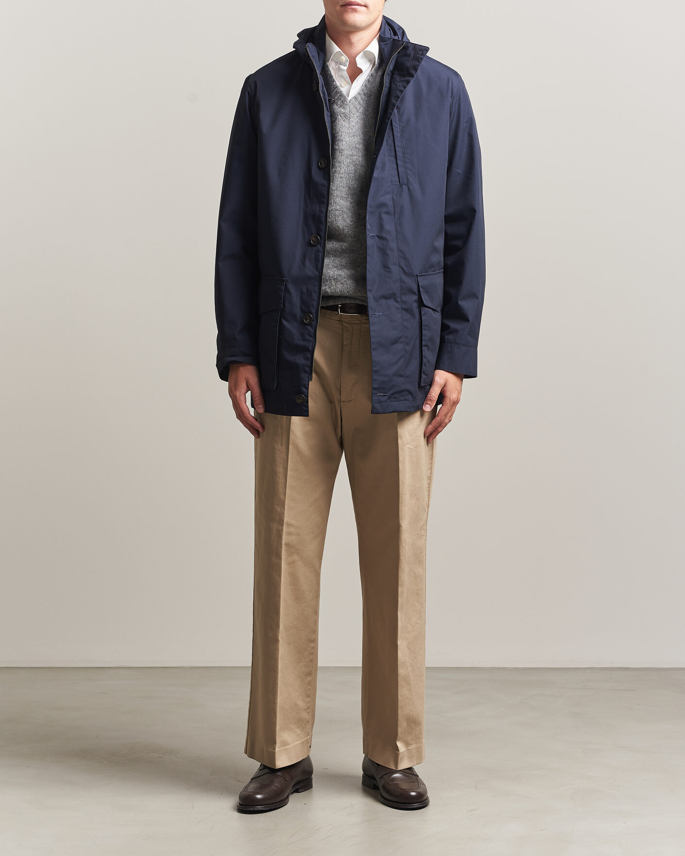 Herr | Jackor | Gant | Double Jacket Evening Blue