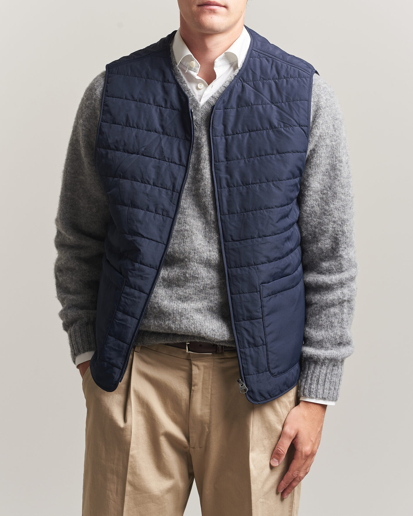 Herr | Jackor | Gant | Double Jacket Evening Blue