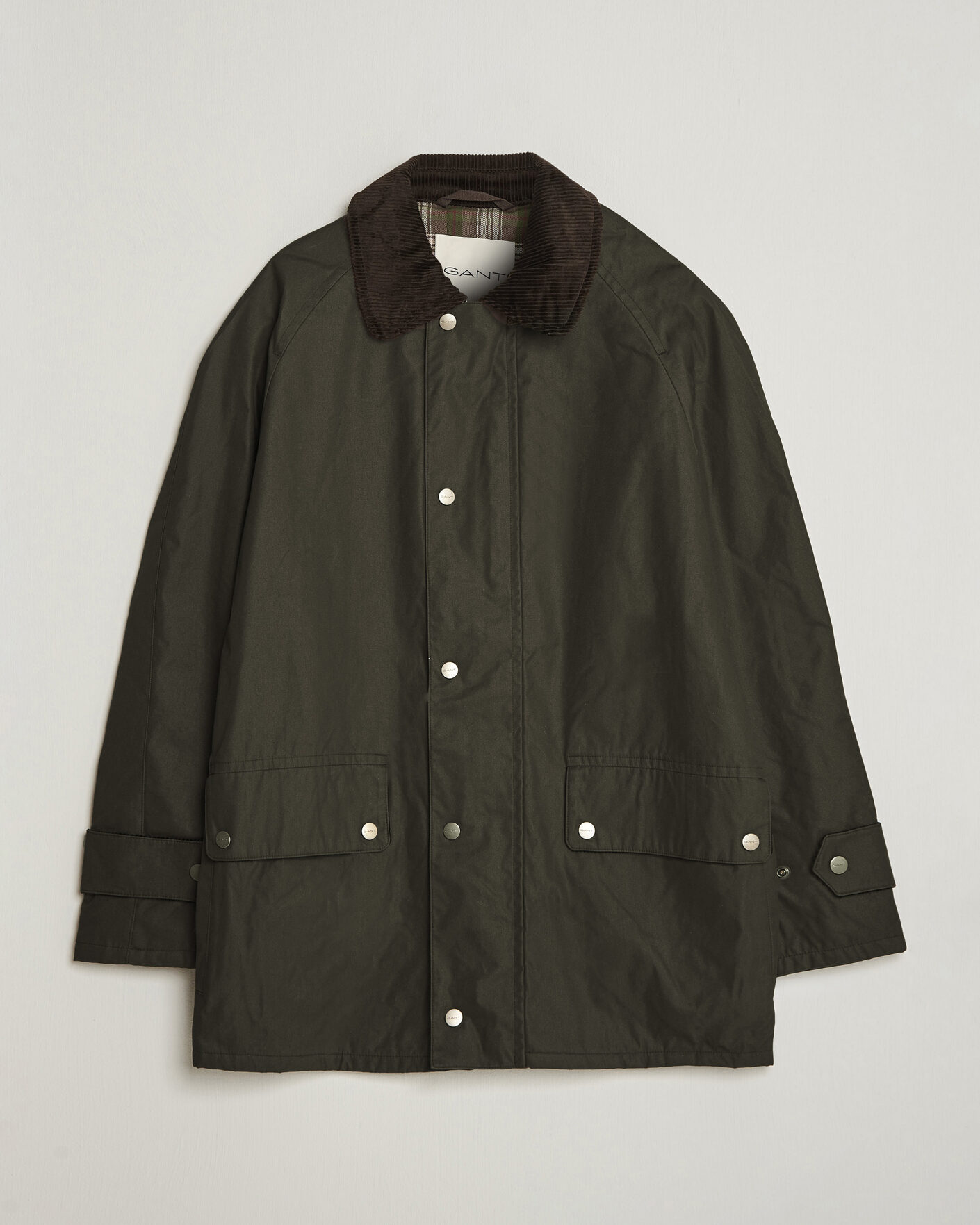 Herr | Jackor | Gant | Waxed Barn Jacket Black Brown