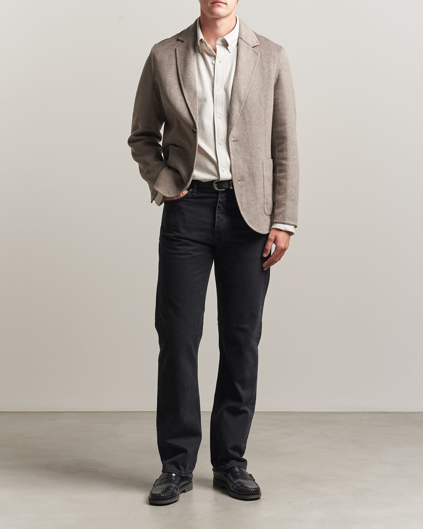 Herr | Kavajer | Gant | Handstitched Unlined Blazer Mist Taupe