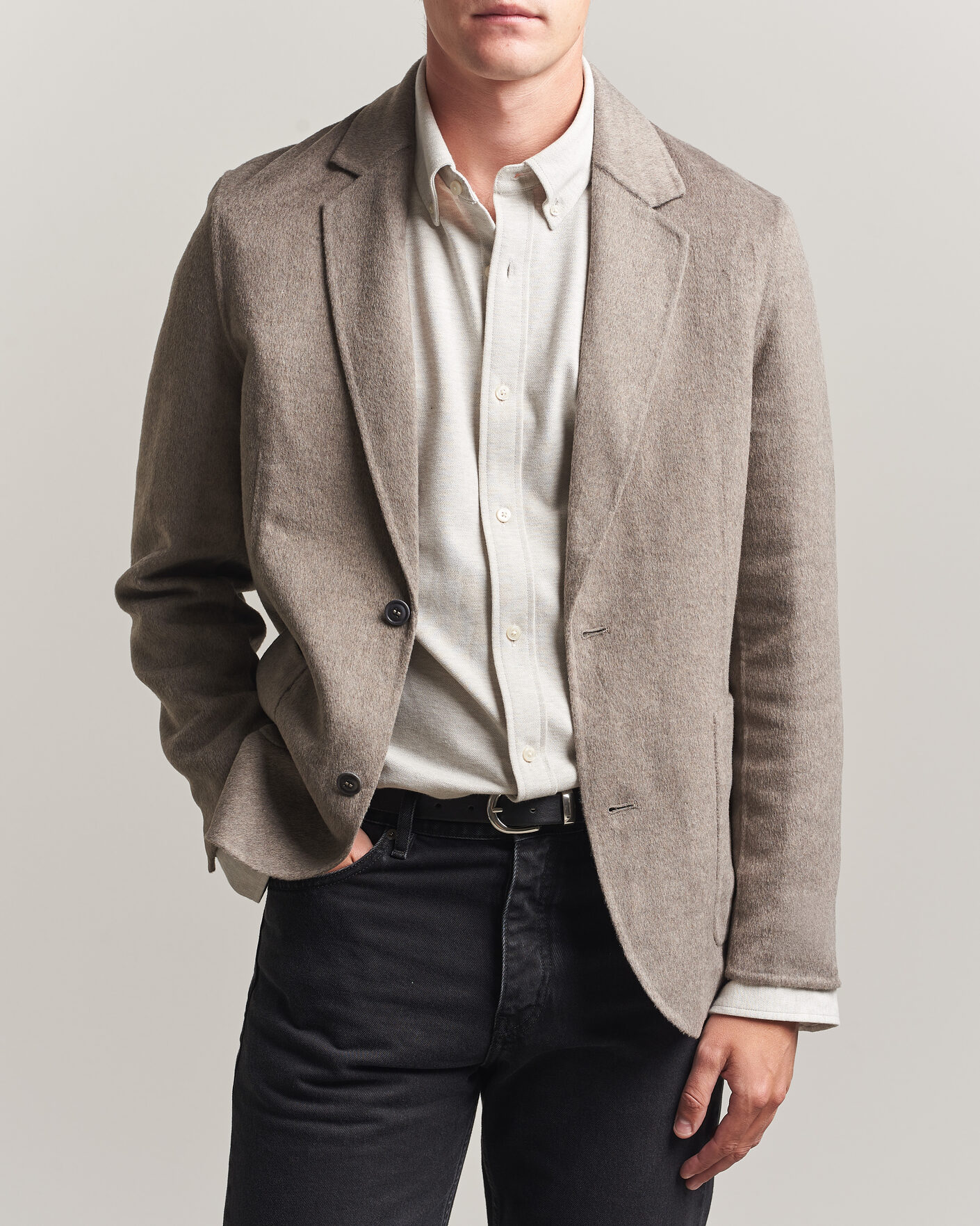 Herr | Kavajer | Gant | Handstitched Unlined Blazer Mist Taupe
