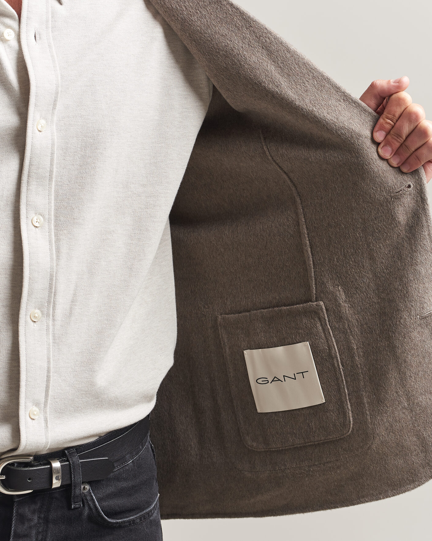 Herr | Kavajer | Gant | Handstitched Unlined Blazer Mist Taupe