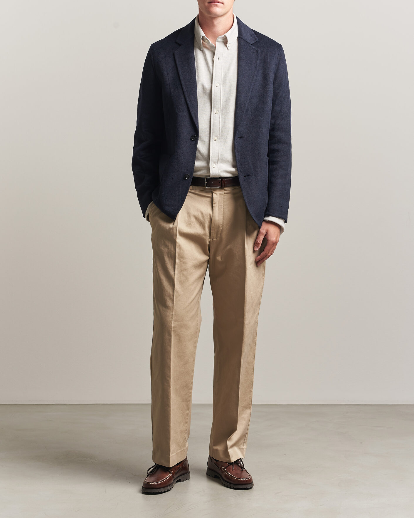 Herr | Kavajer | Gant | Handstitched Unlined Blazer Evening Blue