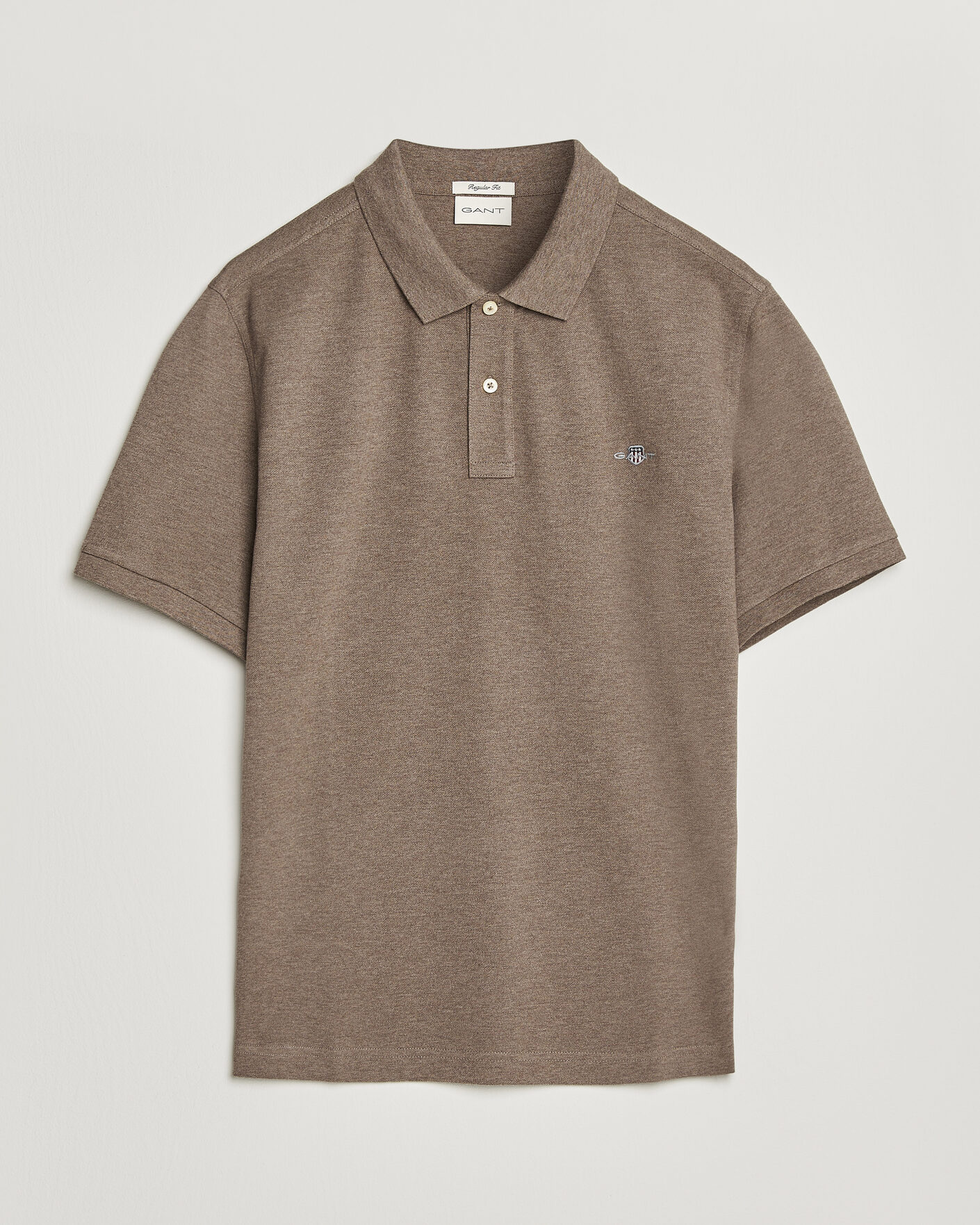 Herr | Pikéer | Gant | The Original Polo Dark Hazelnut Melange