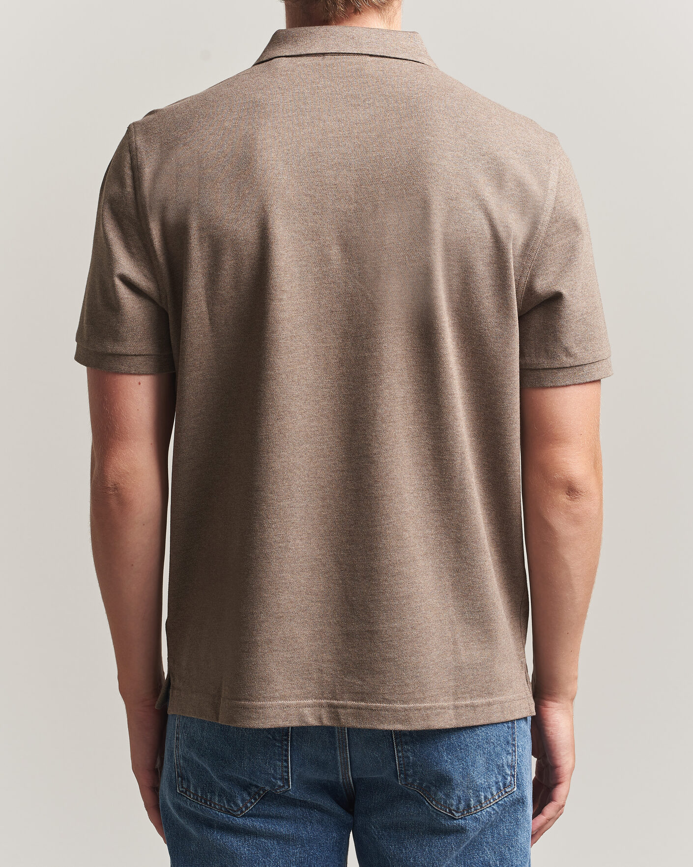 Herr | Pikéer | Gant | The Original Polo Dark Hazelnut Melange