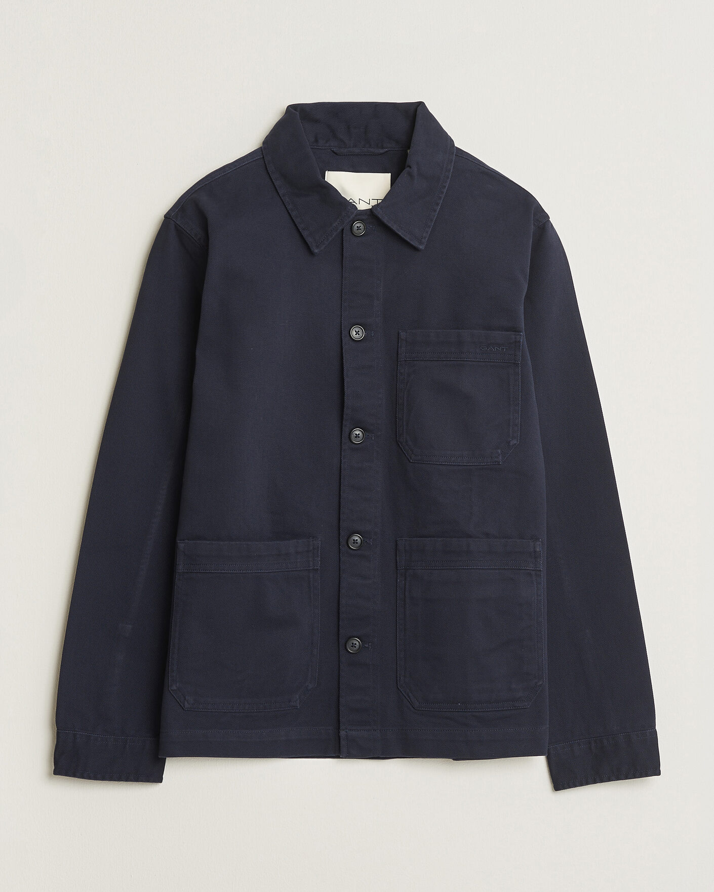 Herr | Skjortor | Gant | Regular Fit Brushed Twill Overshirt Evening Blue