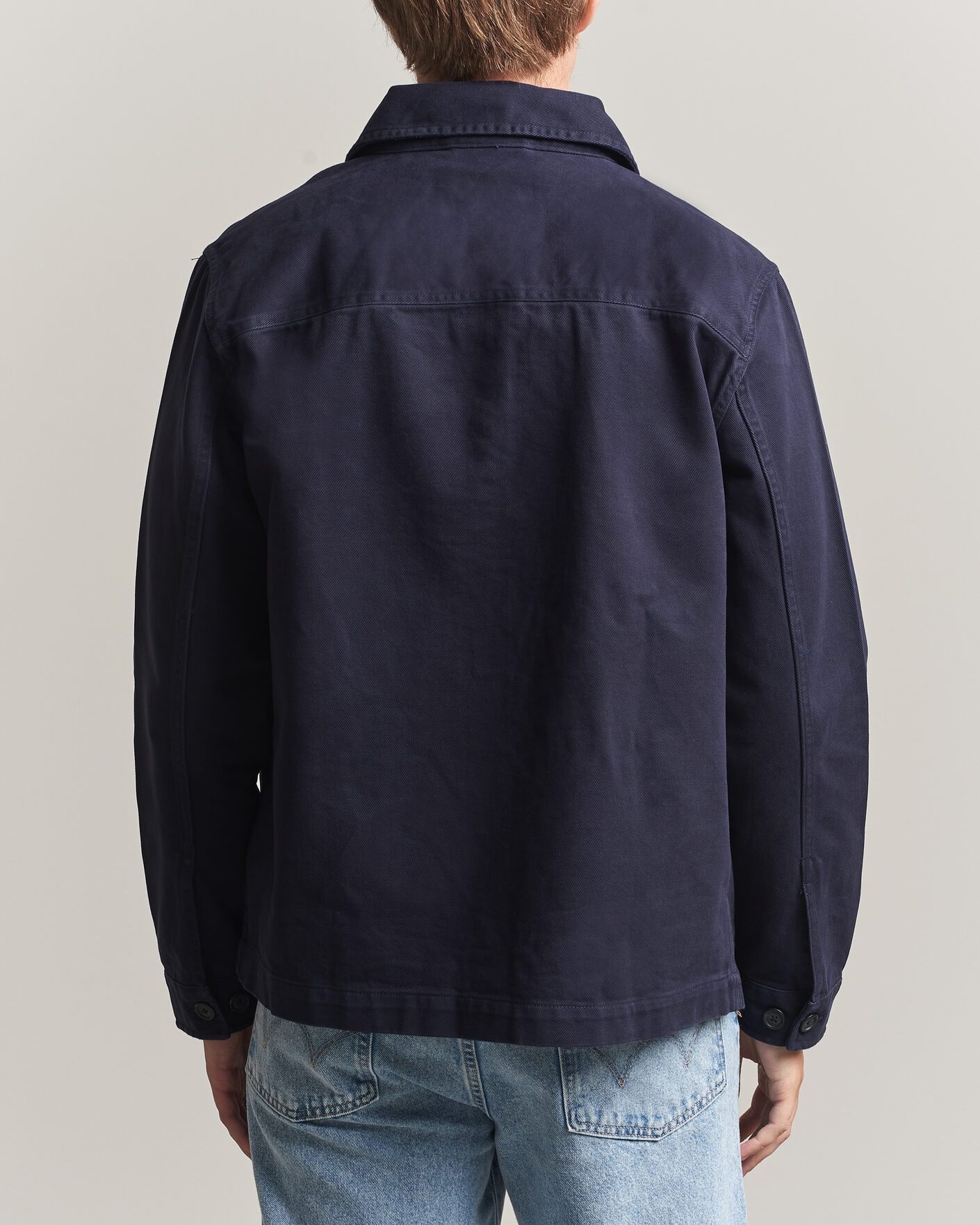 Herr | Skjortor | Gant | Regular Fit Brushed Twill Overshirt Evening Blue