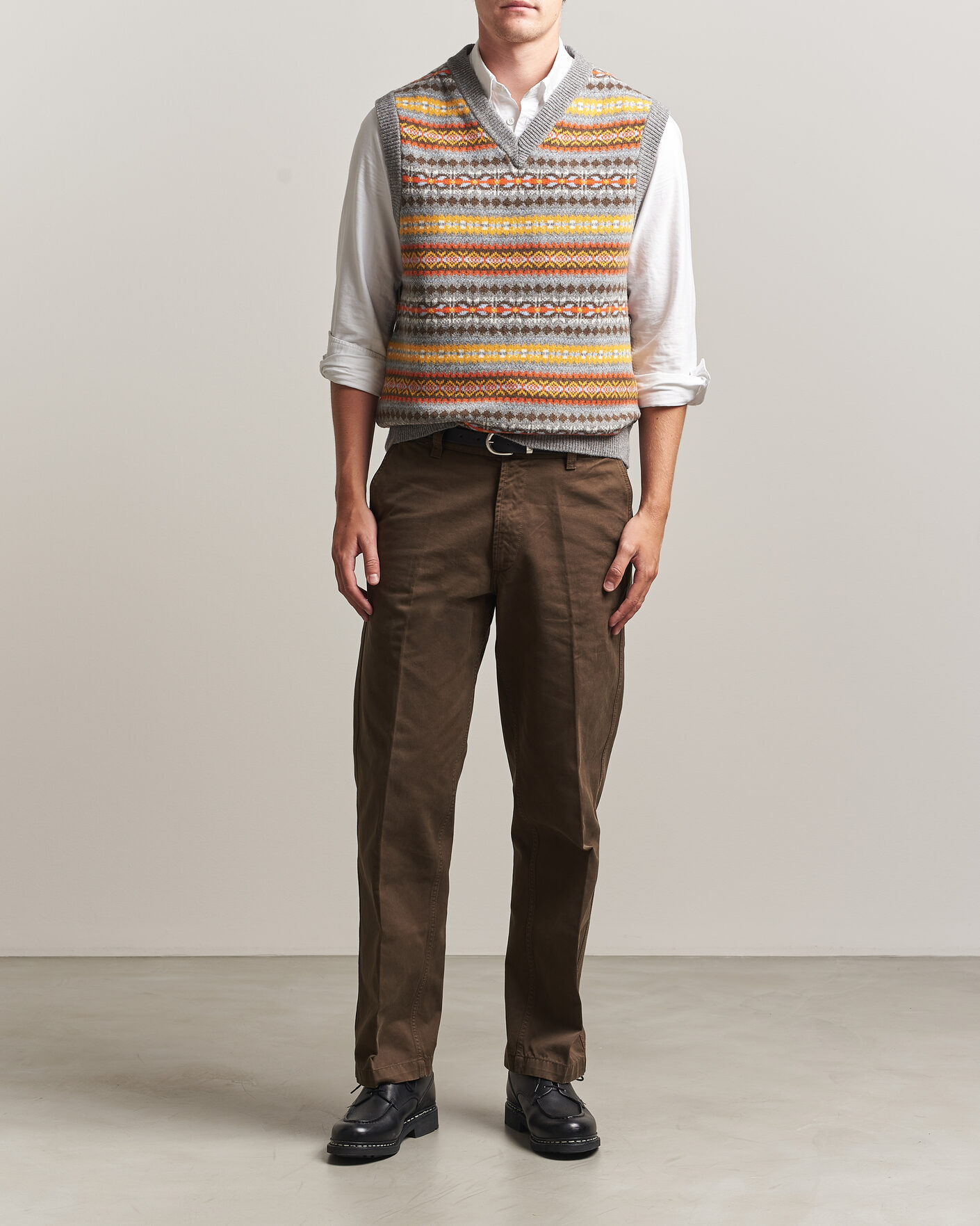 Herr | Tröjor | Gant | Wool Knitted Fairisle Vest Multi