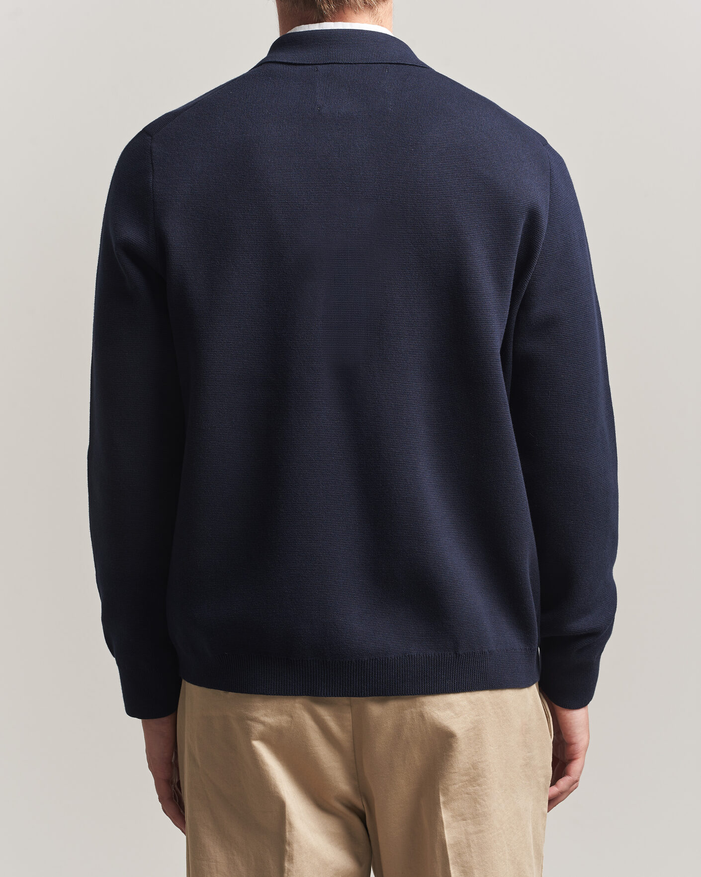 Herr | Tröjor | Gant | Milano Knitted Cardigan Evening Blue
