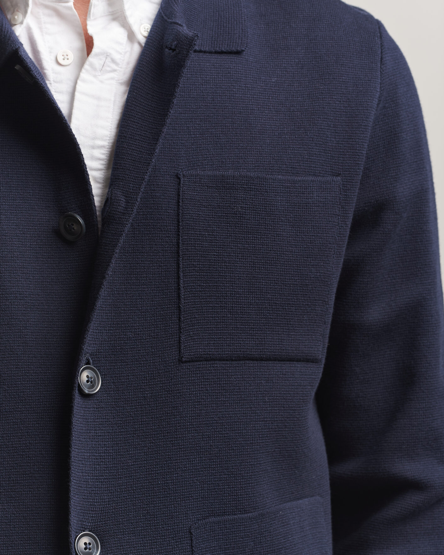 Herr | Tröjor | Gant | Milano Knitted Cardigan Evening Blue