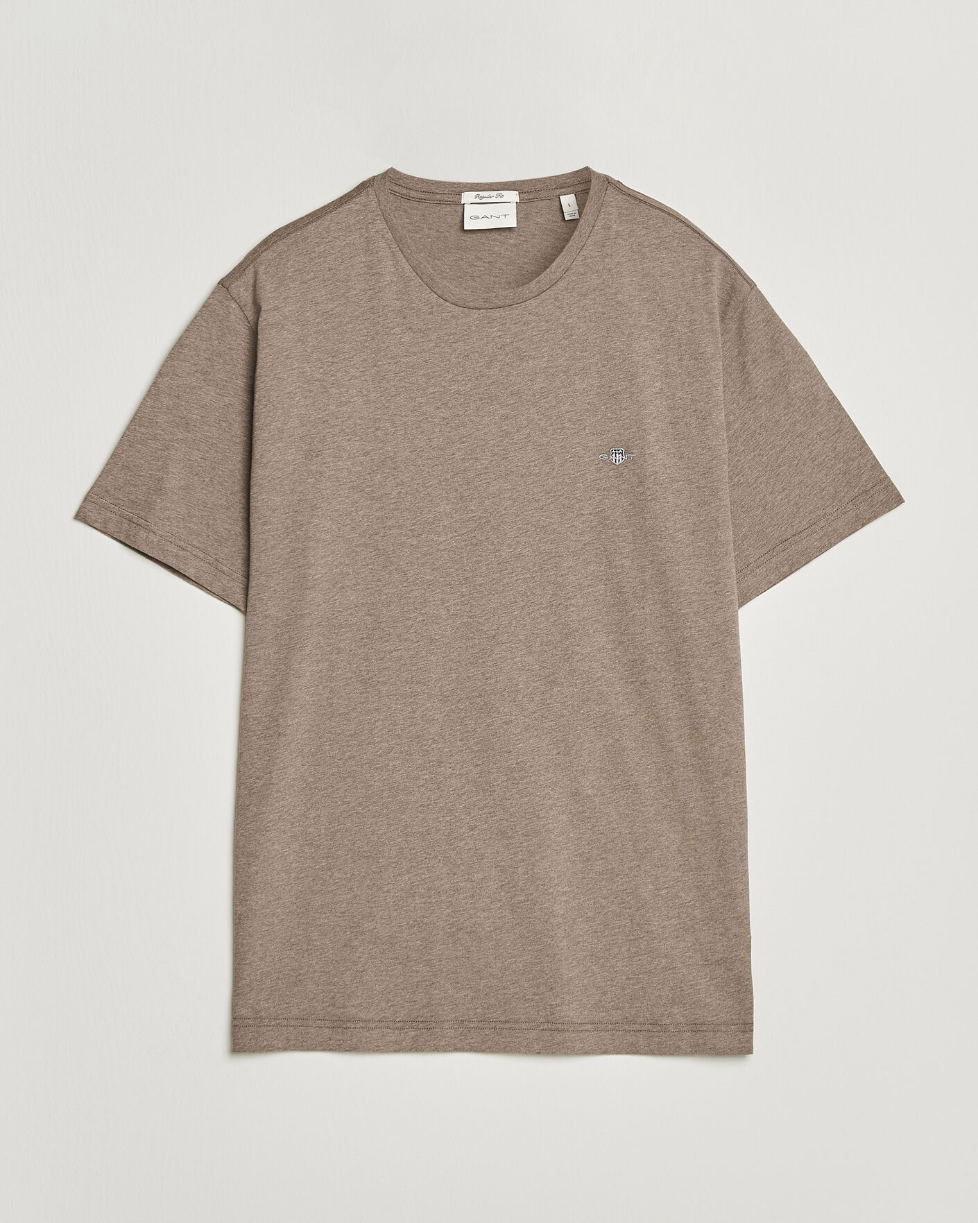 Herr | T-Shirts | Gant | The Original T-Shirt Dark Hazelnut Melange