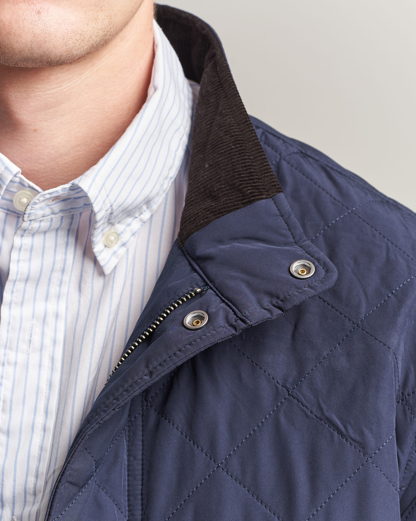 Herr | Jackor | Gant | Classic Quilted Mid Jacket Evening Blue