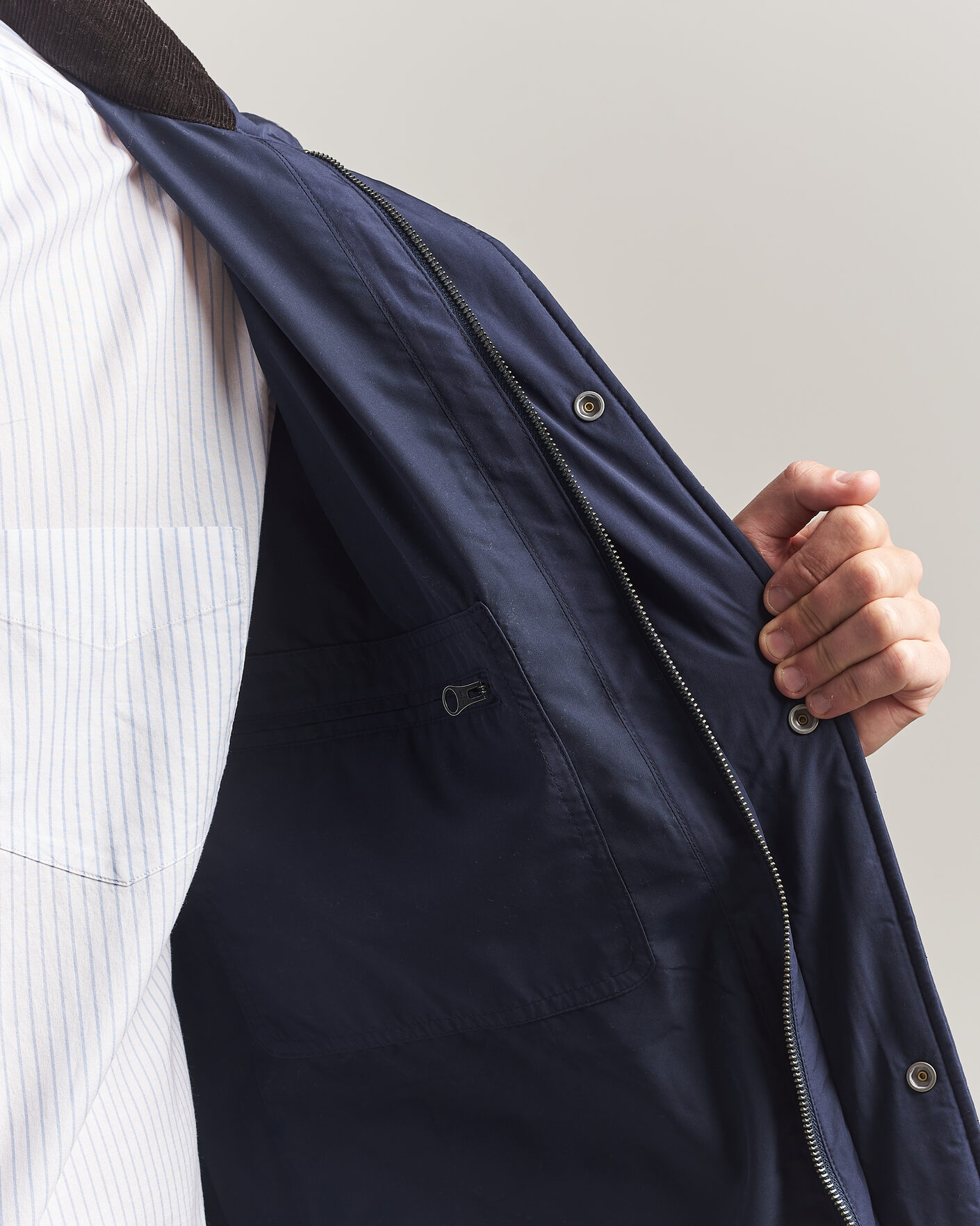 Herr | Jackor | Gant | Classic Quilted Mid Jacket Evening Blue