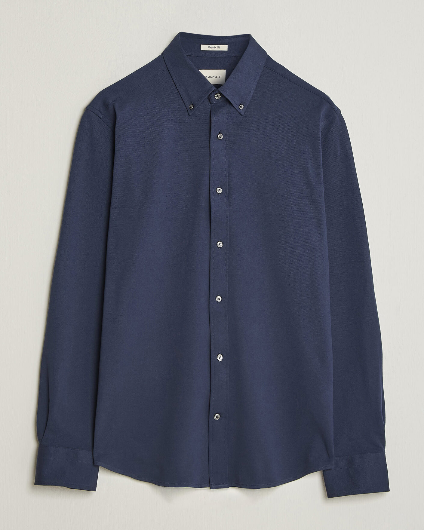 Herr | Skjortor | Gant | Regular Fit Jersey Pique Shirt Marine