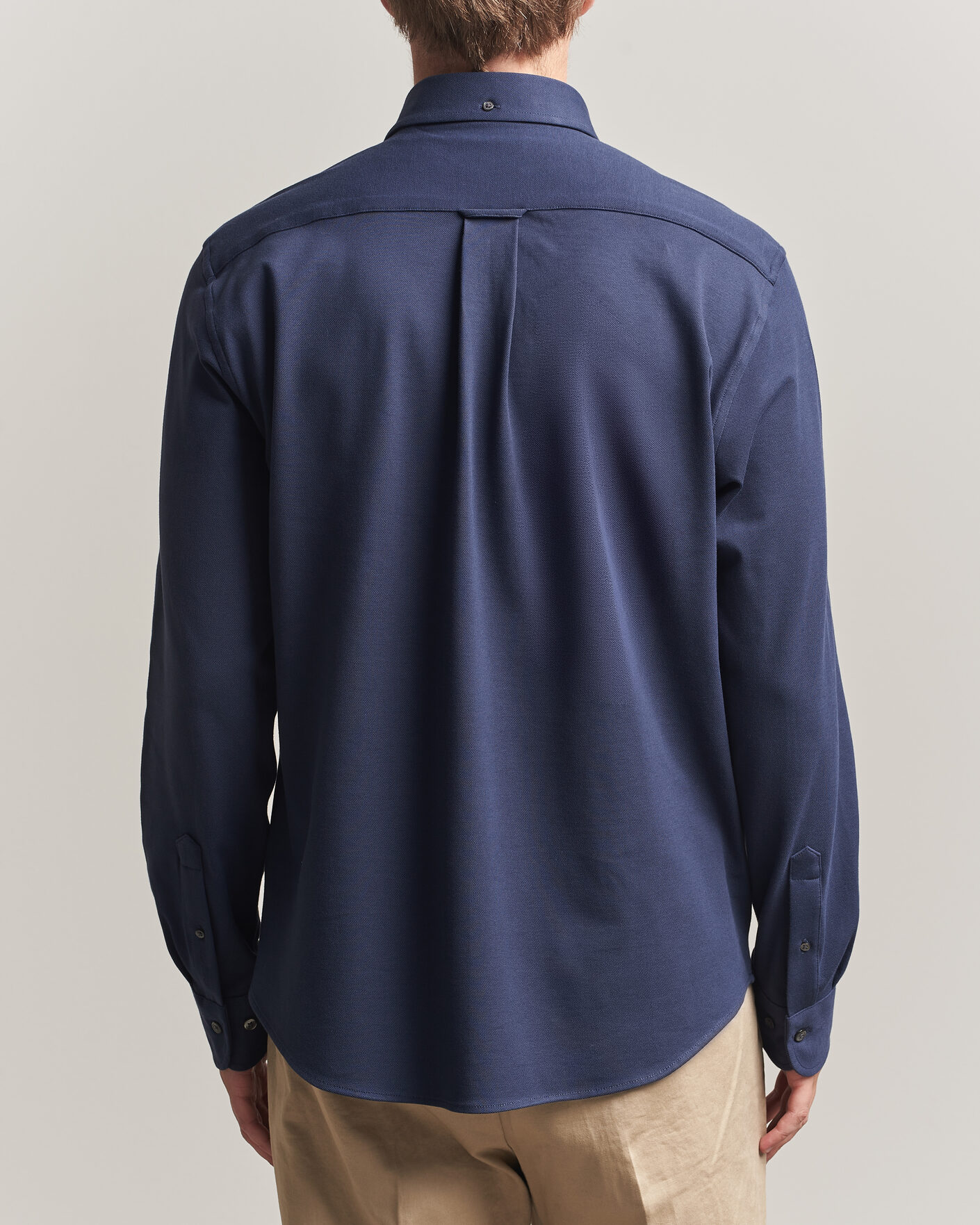 Herr | Skjortor | Gant | Regular Fit Jersey Pique Shirt Marine