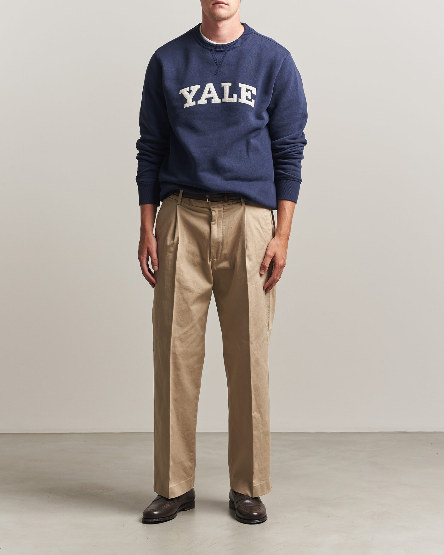Herr | Tröjor | Gant | YALE Crew Neck Sweatshirt Marine