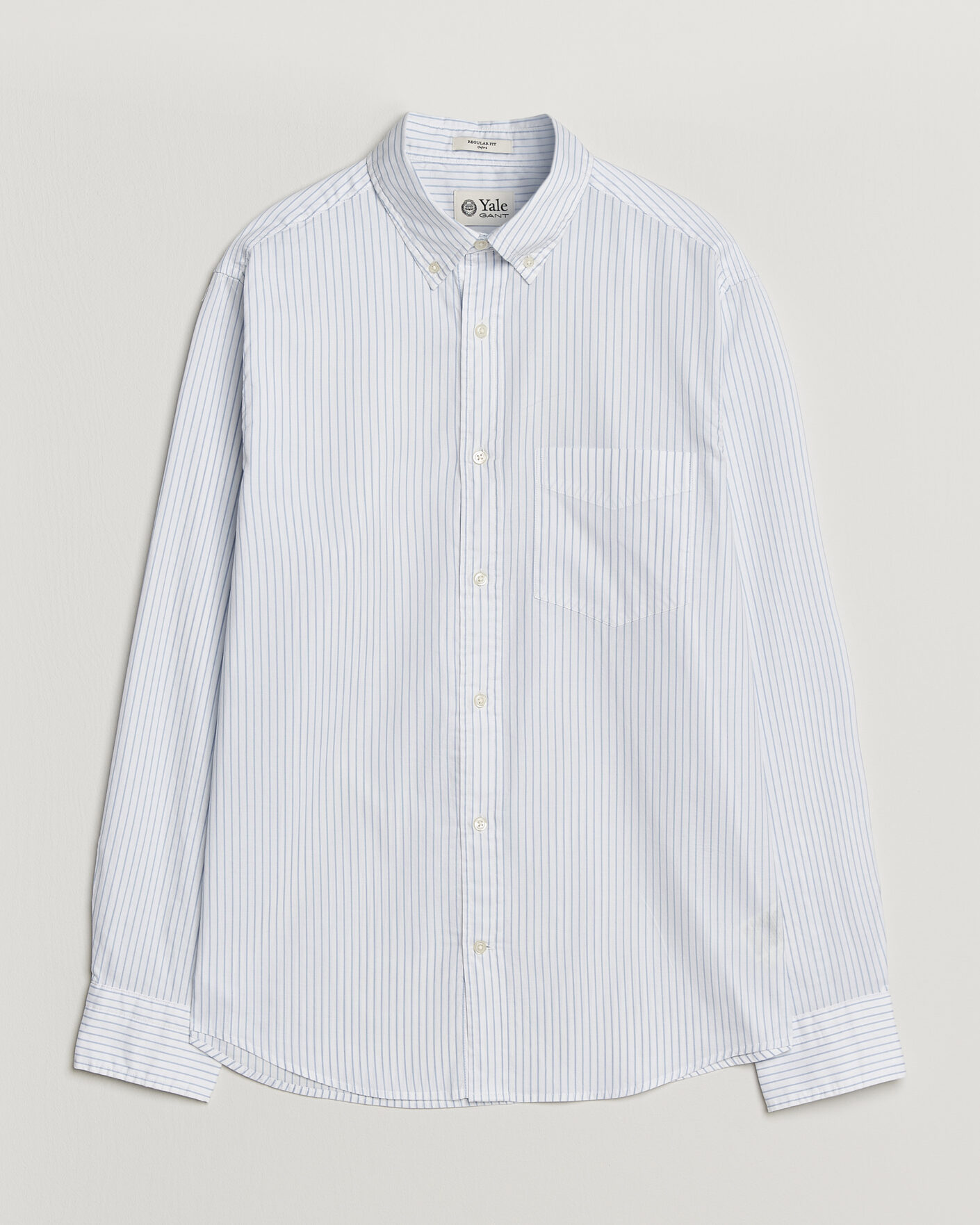 Herr | Skjortor | Gant | YALE Regular Fit Striped Oxford Shirt Light Blue