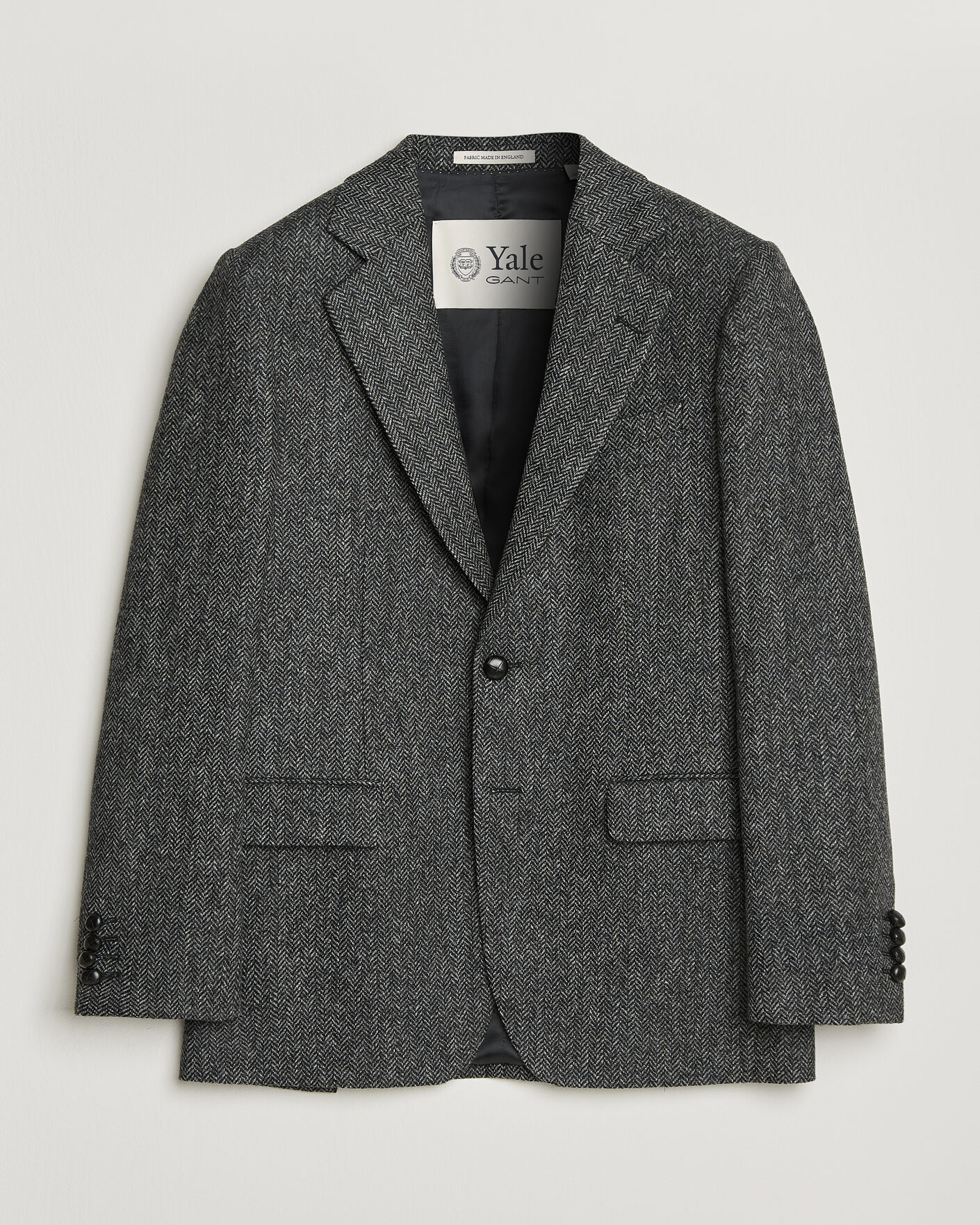 Herr | Kavajer | Gant | YALE Tweed Blazer Black Grey