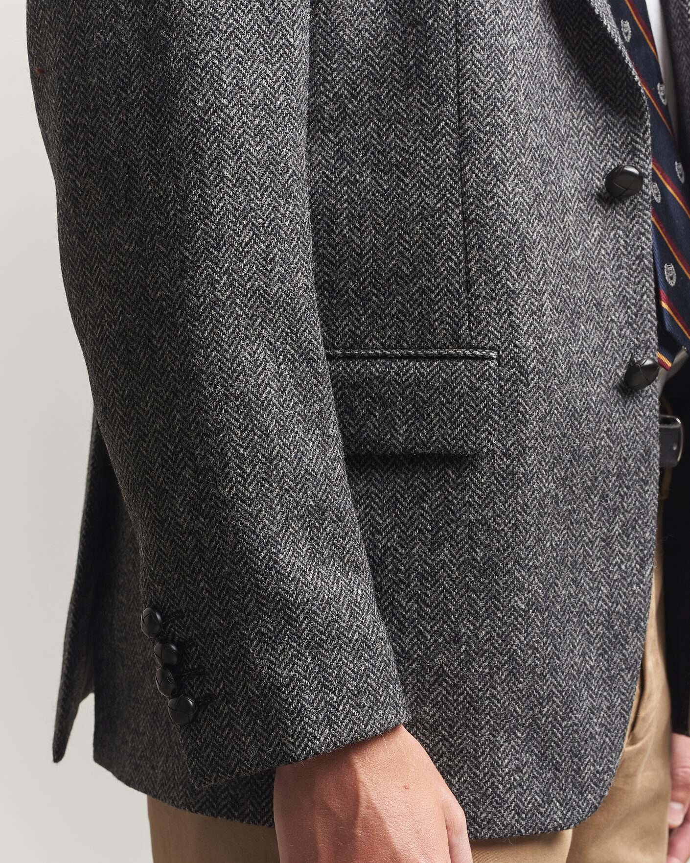 Herr | Kavajer | Gant | YALE Tweed Blazer Black Grey