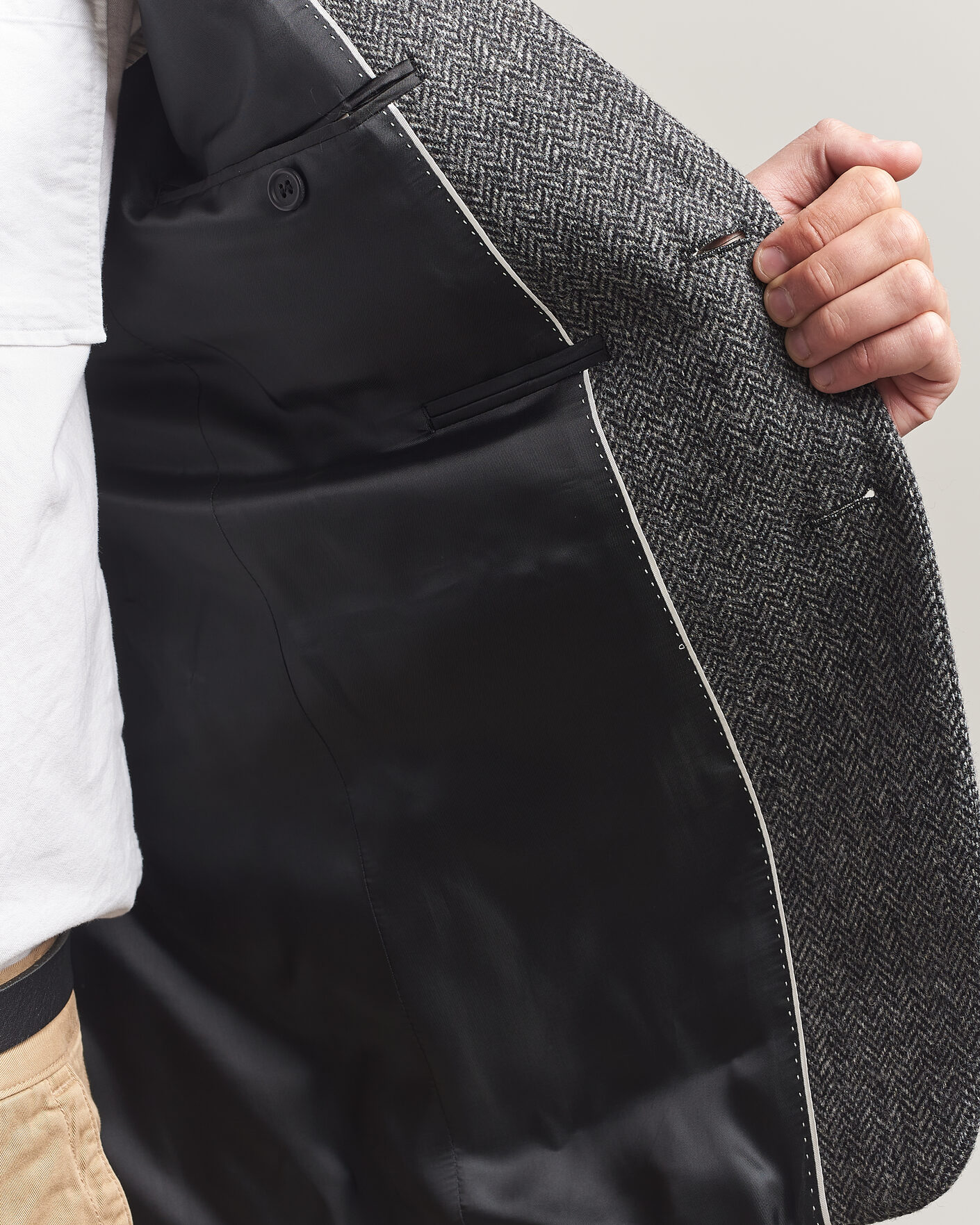 Herr | Kavajer | Gant | YALE Tweed Blazer Black Grey