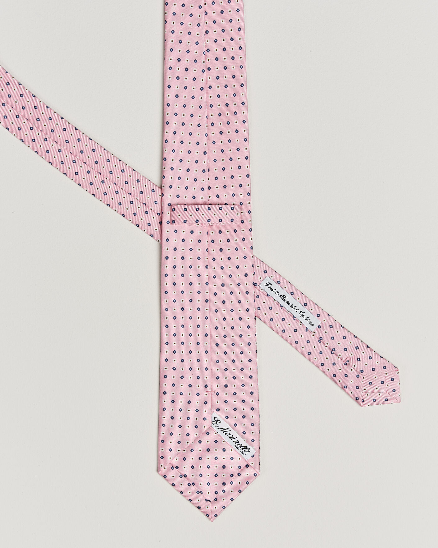 Herr | Slipsar | E. Marinella | 3-Fold Printed Silk Tie Pink
