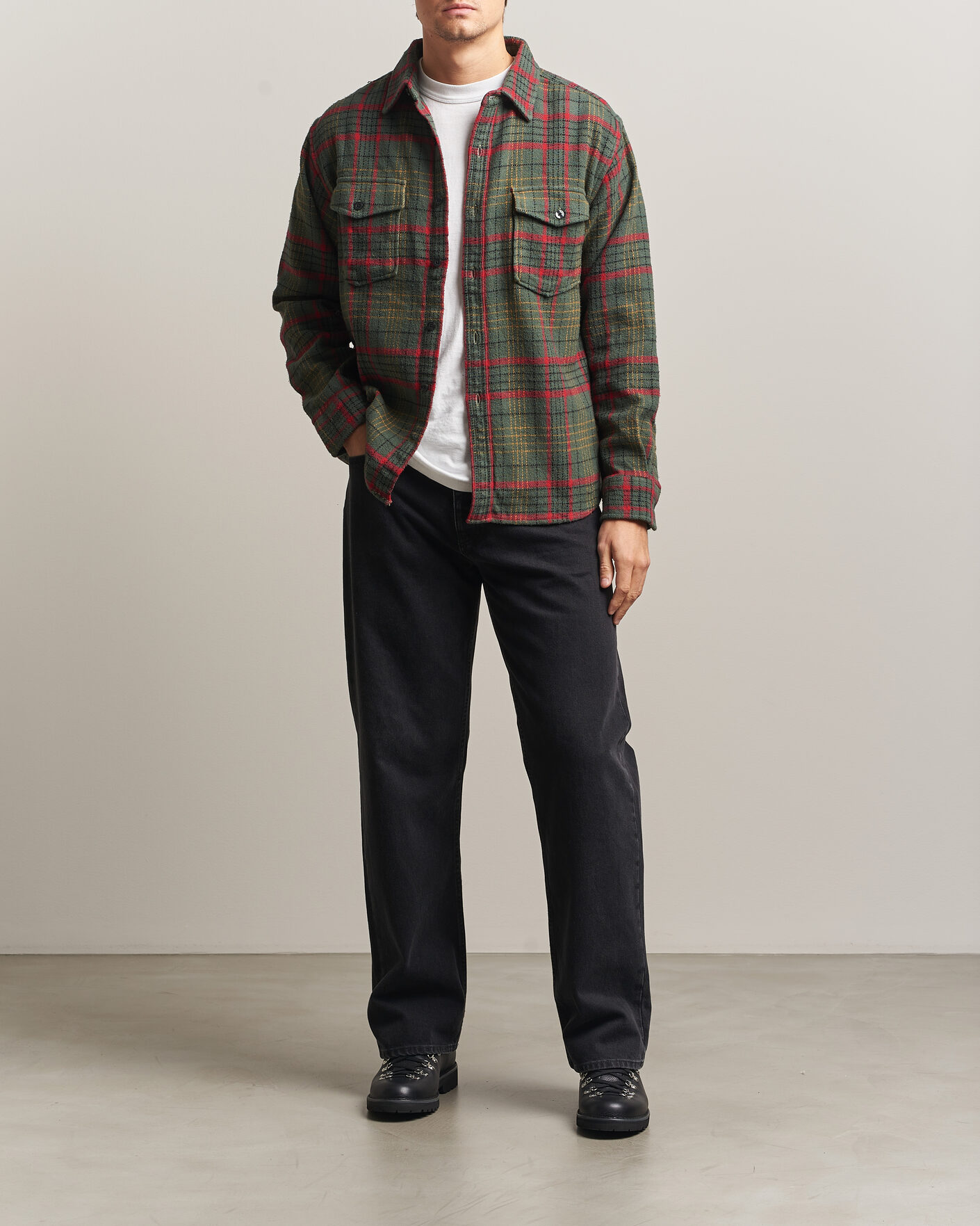 Herr | Skjortor | Pendleton | Big Pocket Shirt Green
