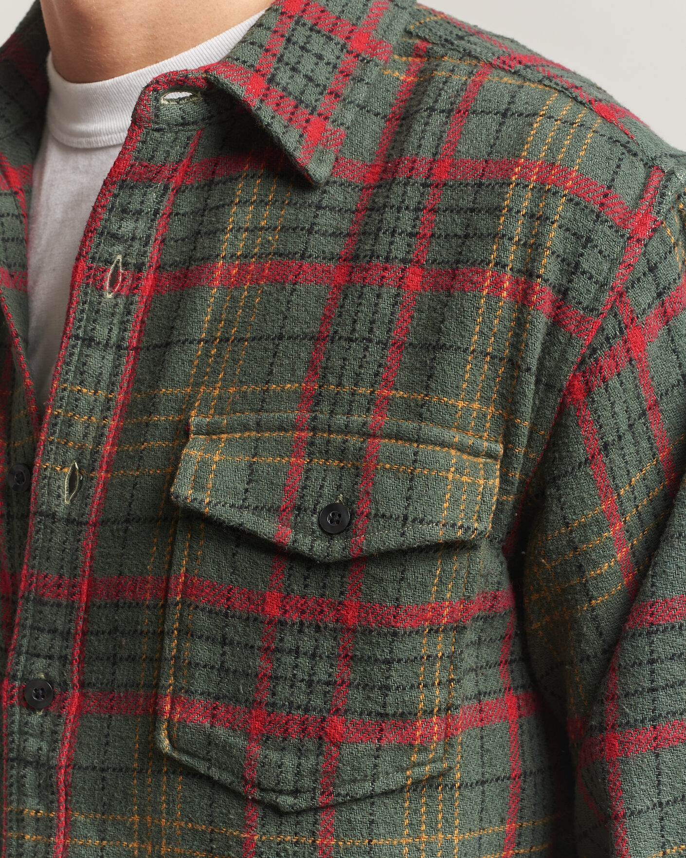 Herr | Skjortor | Pendleton | Big Pocket Shirt Green