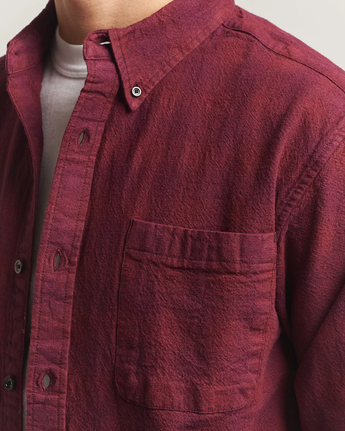 Herr | Skjortor | Pendleton | Flannel Button Down Shirt Maroon Plaid