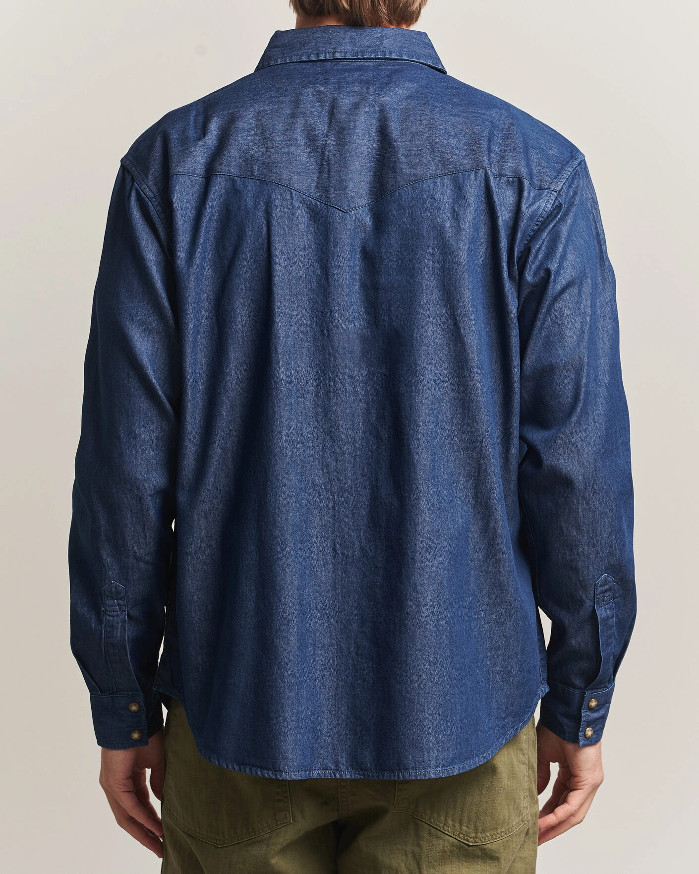 Herr | Skjortor | Pendleton | Chandler Western Shirt Indigo Chambray