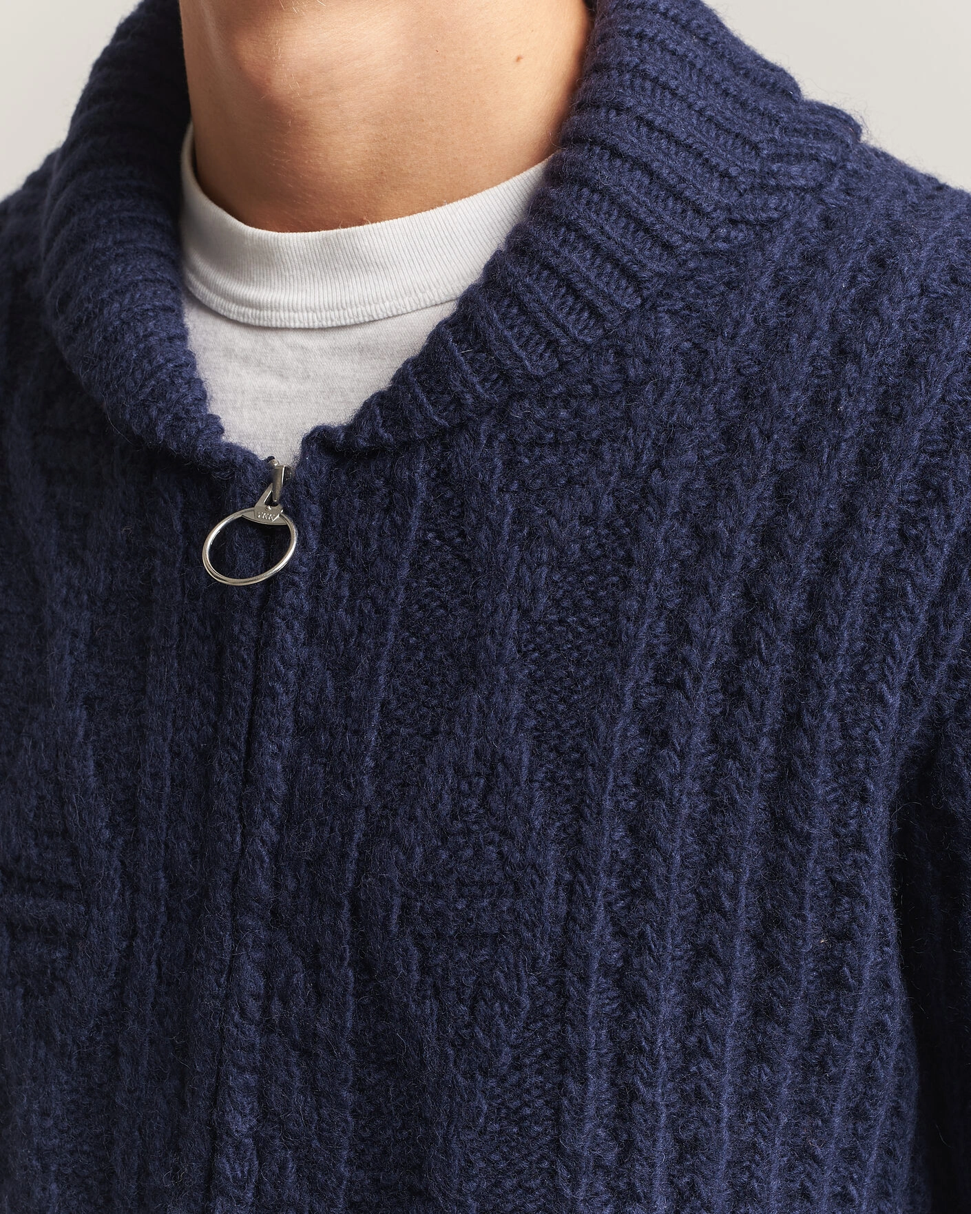 Herr | Tröjor | Pendleton | Hoop Zip Cardigan Navy