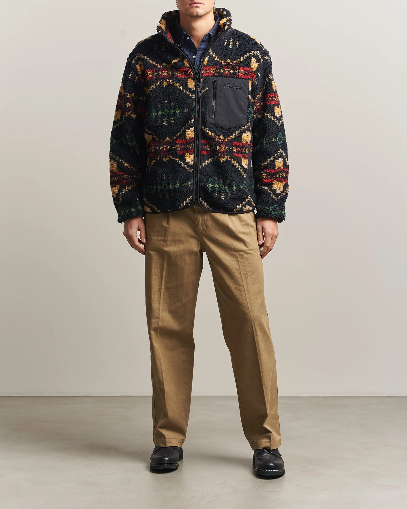 Herr | Tröjor | Pendleton | Jacquard Sherpa Fleece Four Corners