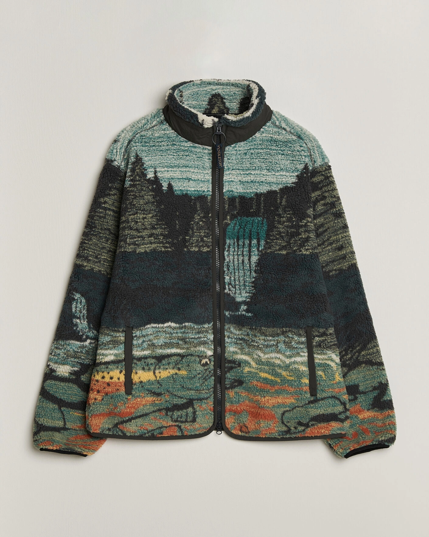 Herr | Tröjor | Pendleton | Jacquard Sherpa Fleece Salmon Falls