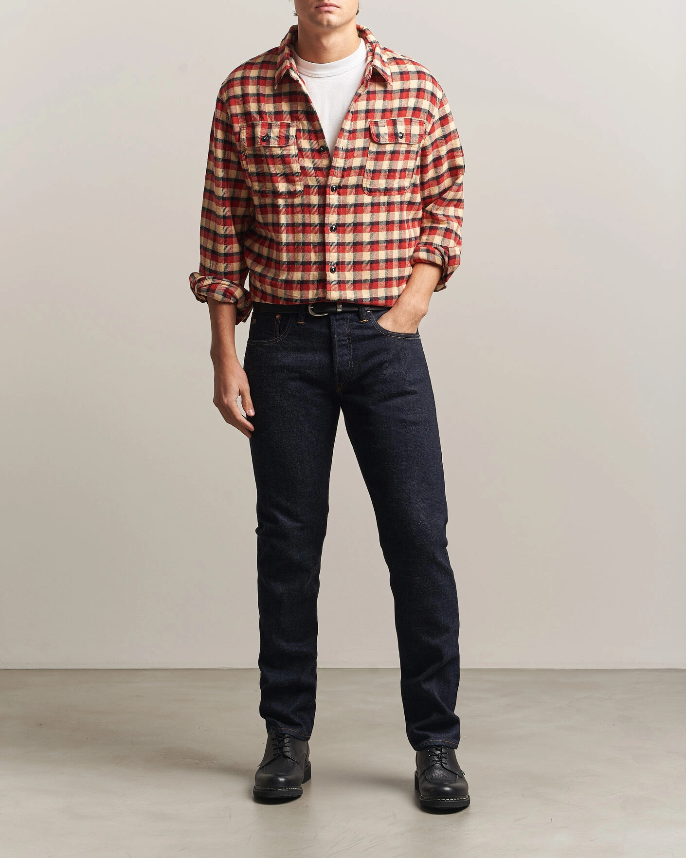 Herr | Jeans | RRL | Slim Fit Selvedge Jeans East/West Rinse