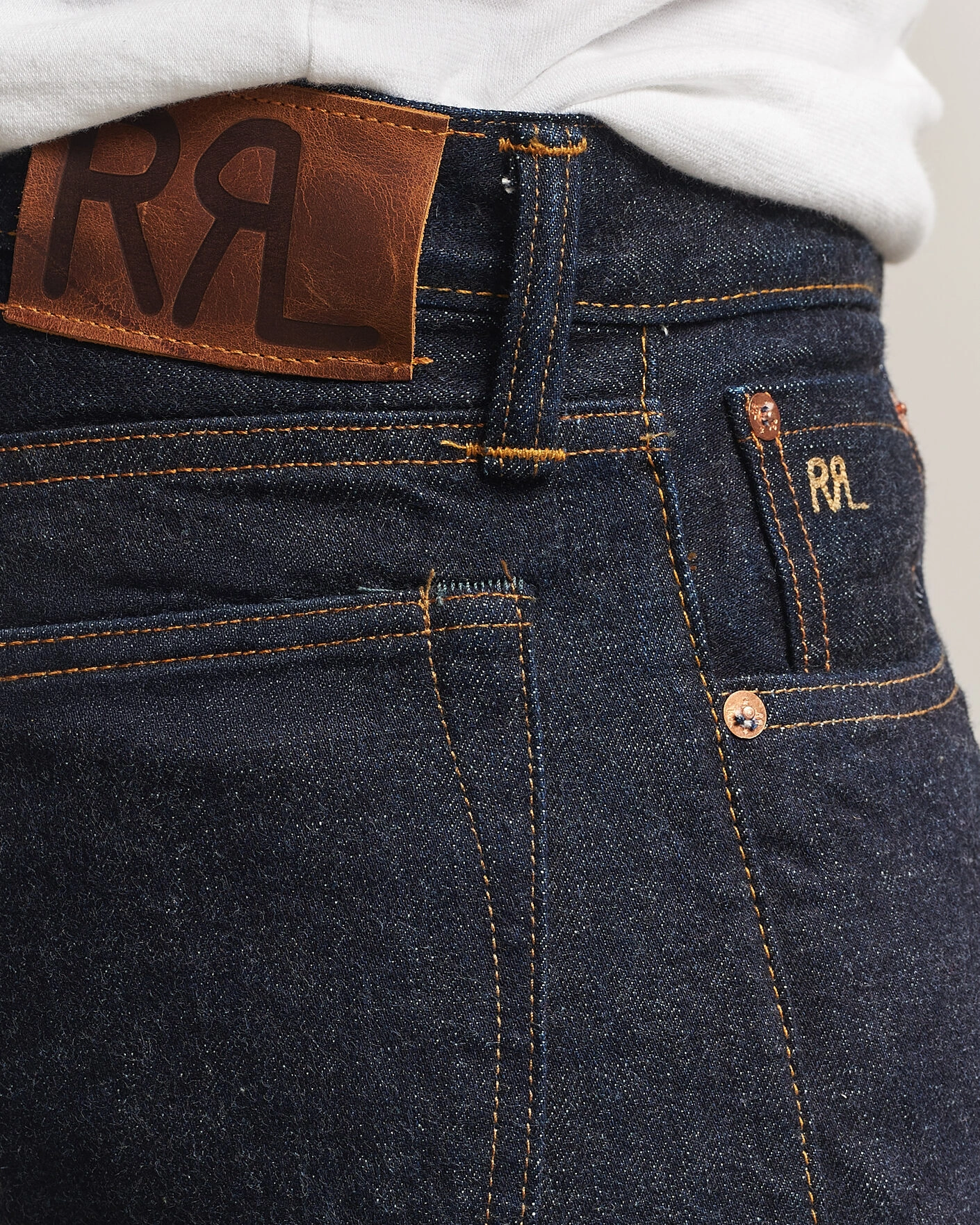 Herr | Jeans | RRL | Slim Fit Selvedge Jeans East/West Rinse