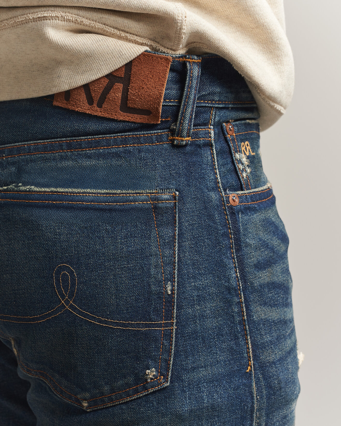 Herr | Jeans | RRL | Straight Leg Selvedge Jeans Hawley Wash