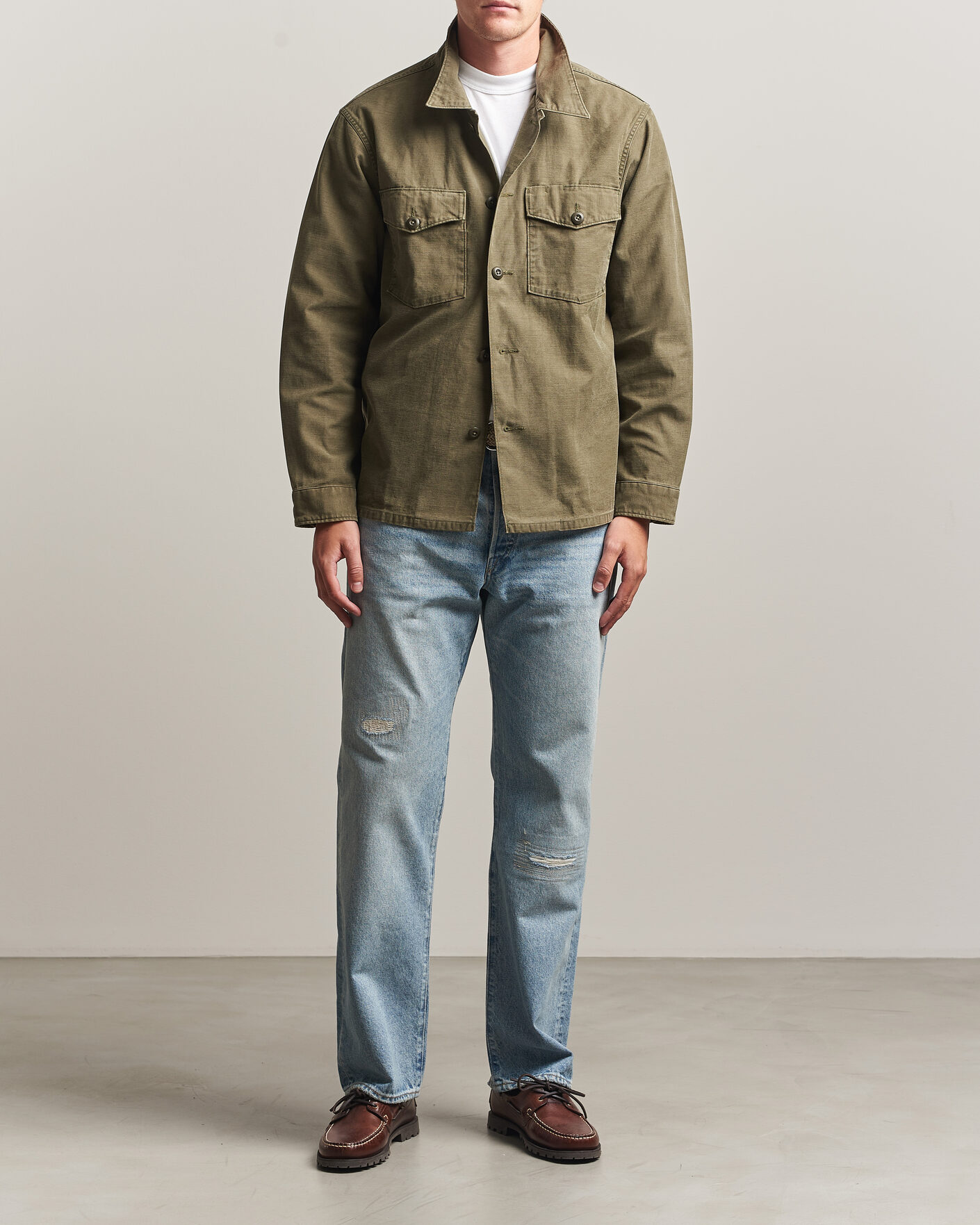 Herr | Jeans | RRL | Vintage Fit Distressed Jeans Bridgeview Wash