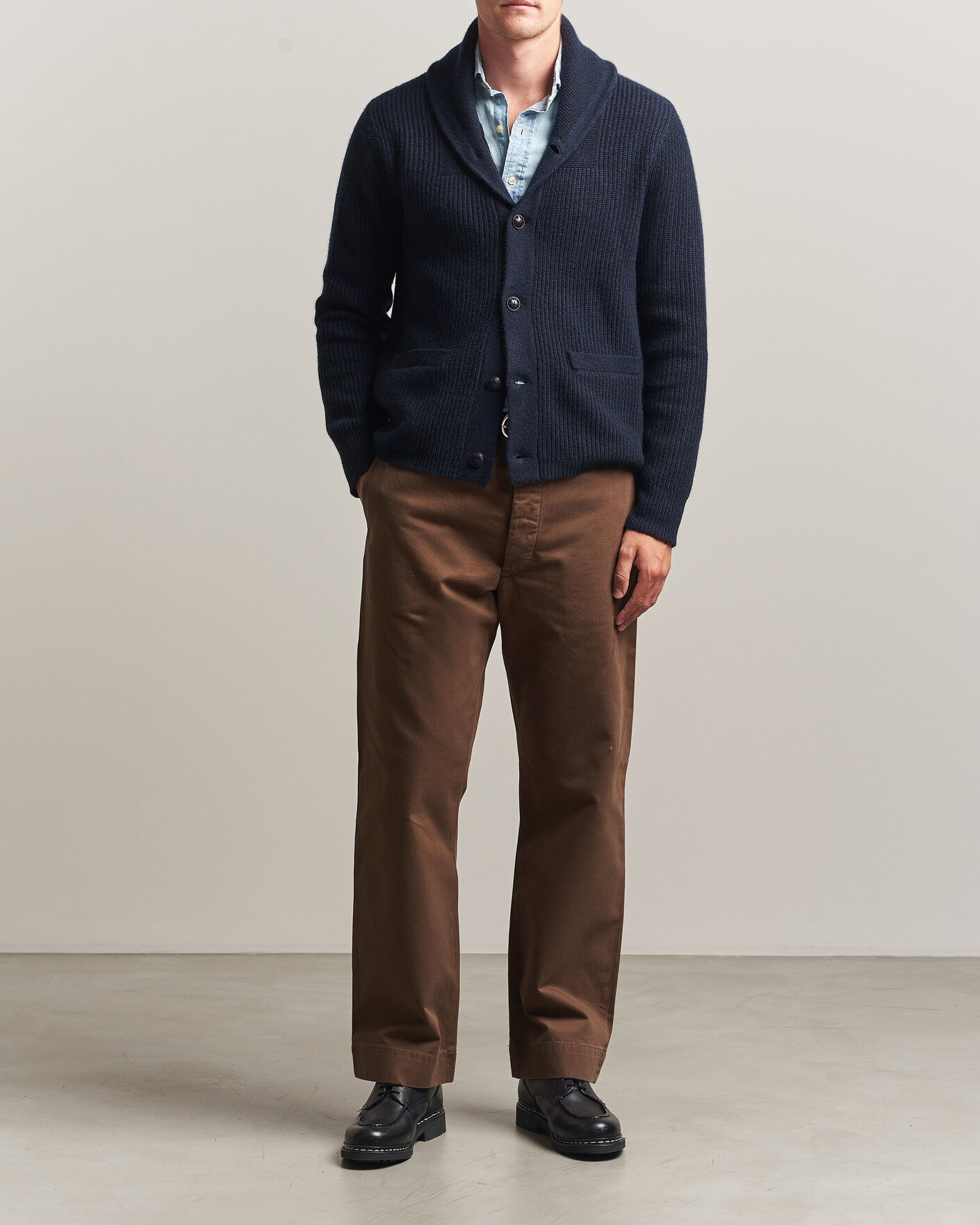 Herr | Byxor | RRL | Field Chino Dark Brown