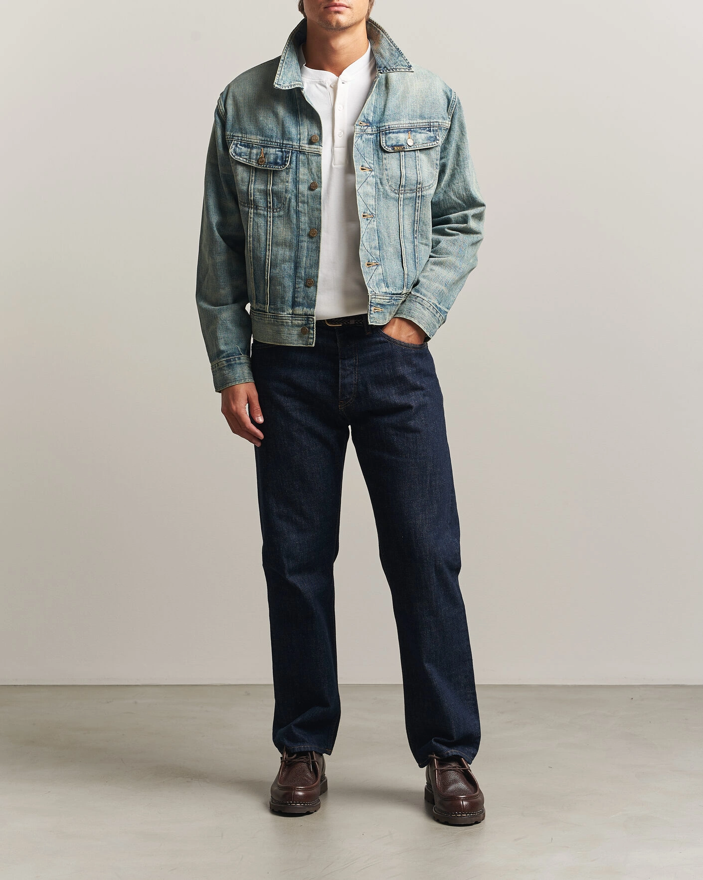 Herr | Jackor | RRL | Lot 271 Denim Jacket Leeland Wash