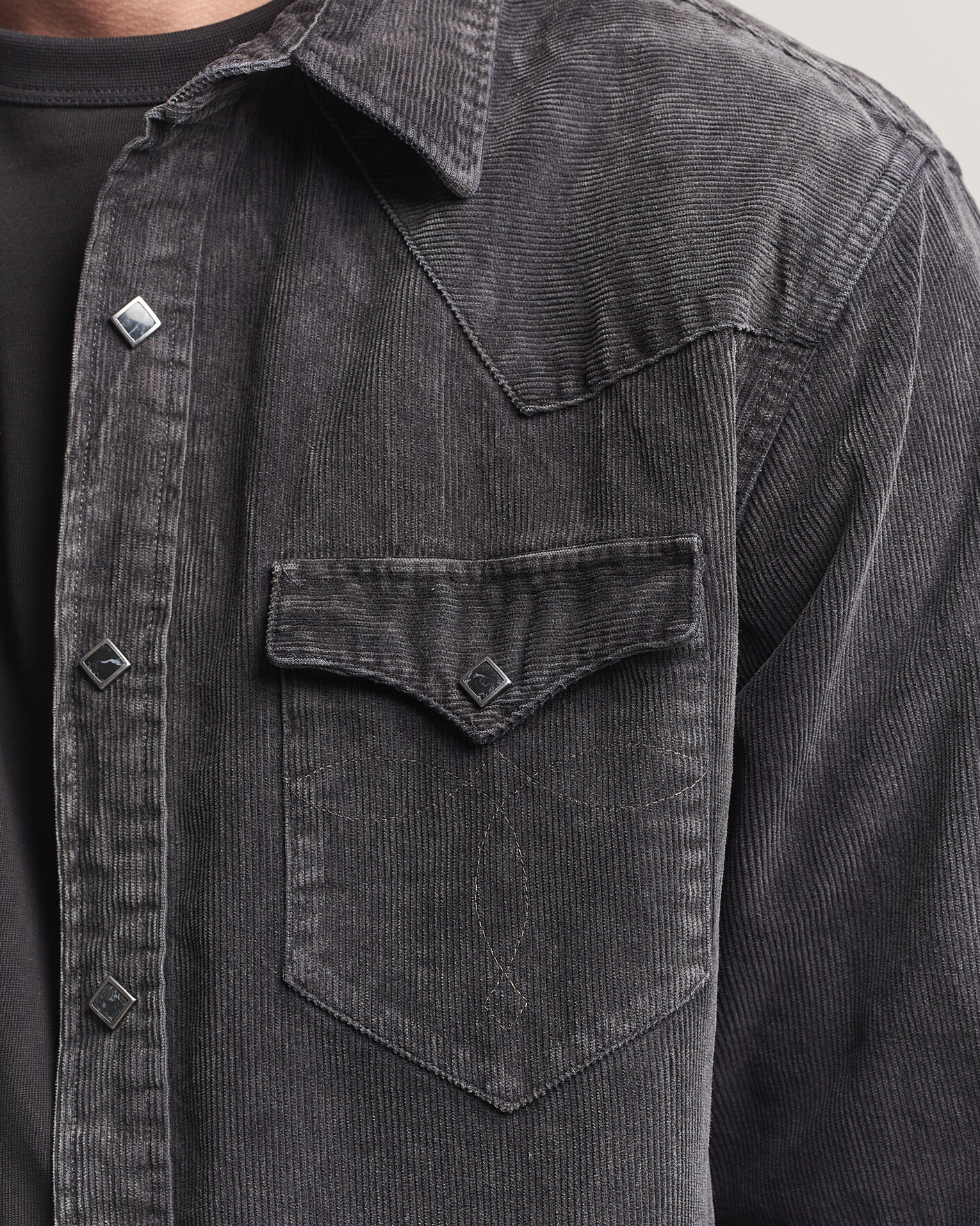 Herr | Skjortor | RRL | Buffalo Western Shirt Black