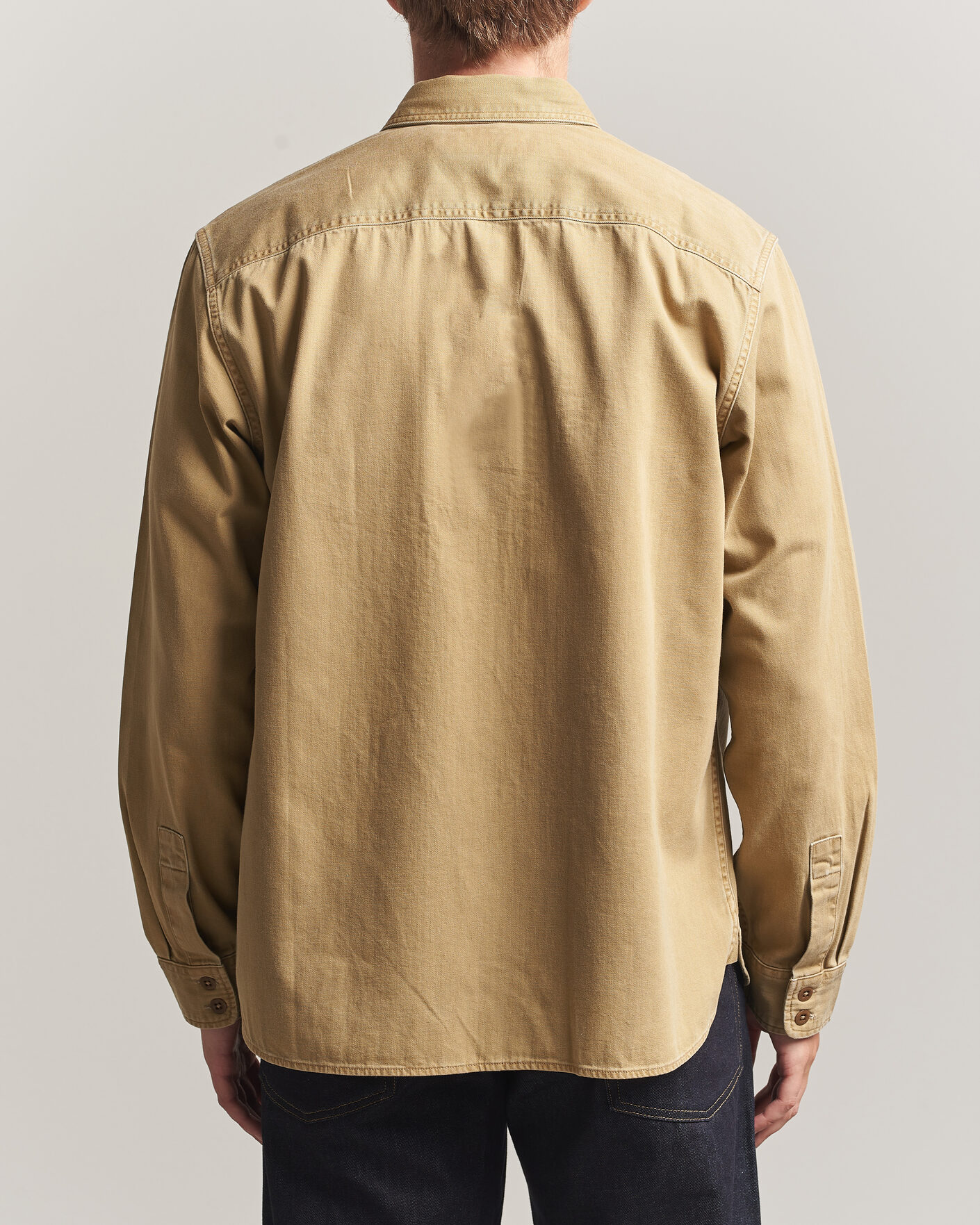 Herr | Skjortor | RRL | Officers Shirt Faded Tan