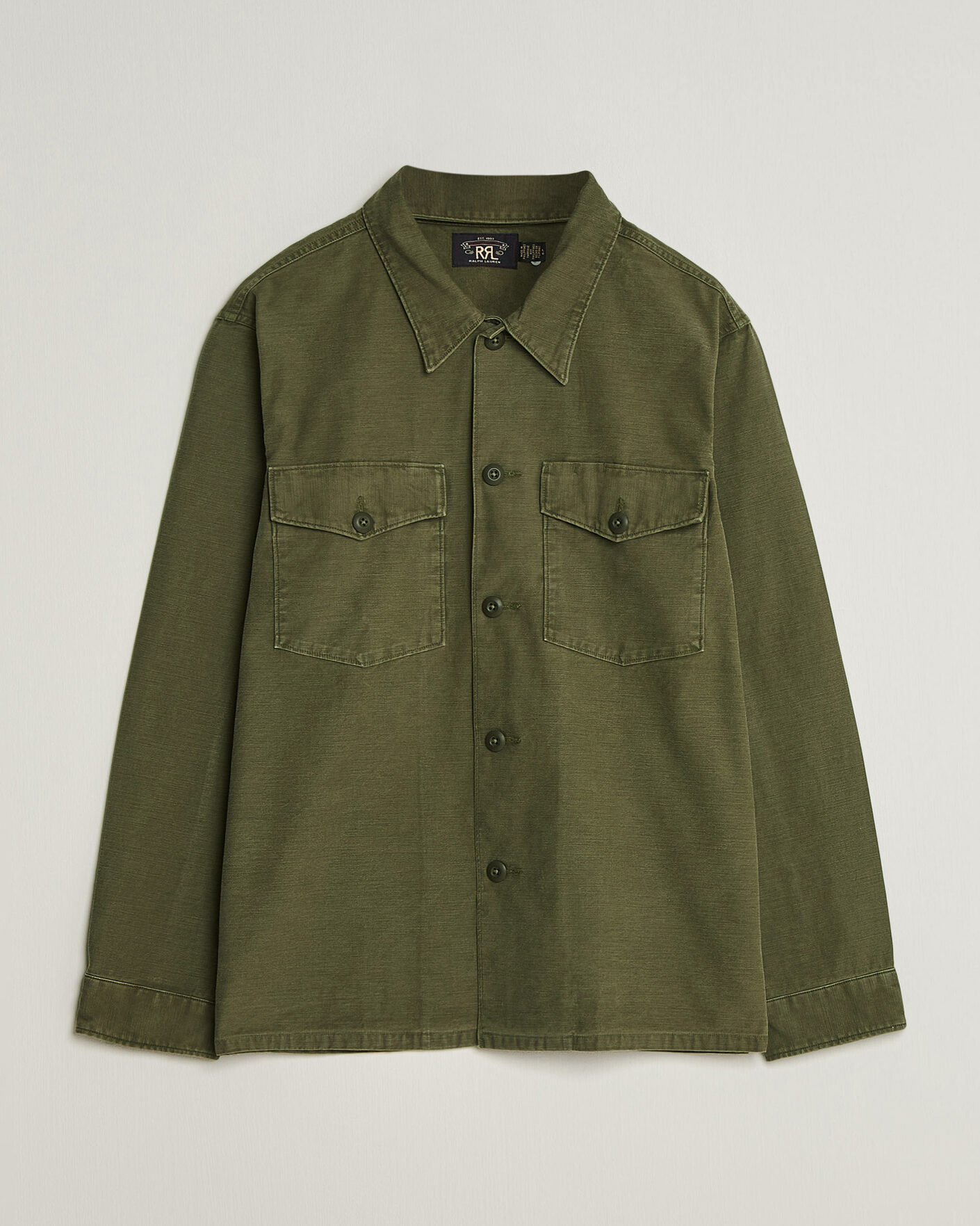 Herr | Skjortor | RRL | Regiment Overshirt Olive