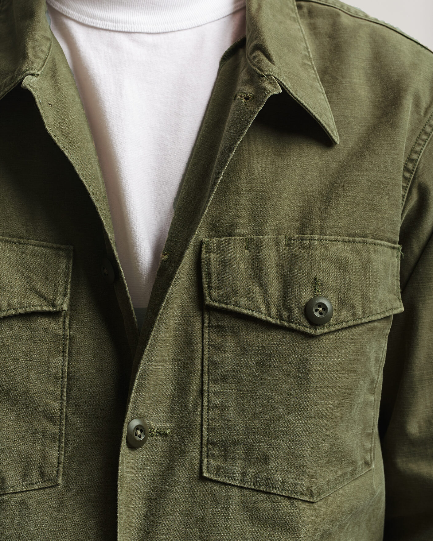 Herr | Skjortor | RRL | Regiment Overshirt Olive