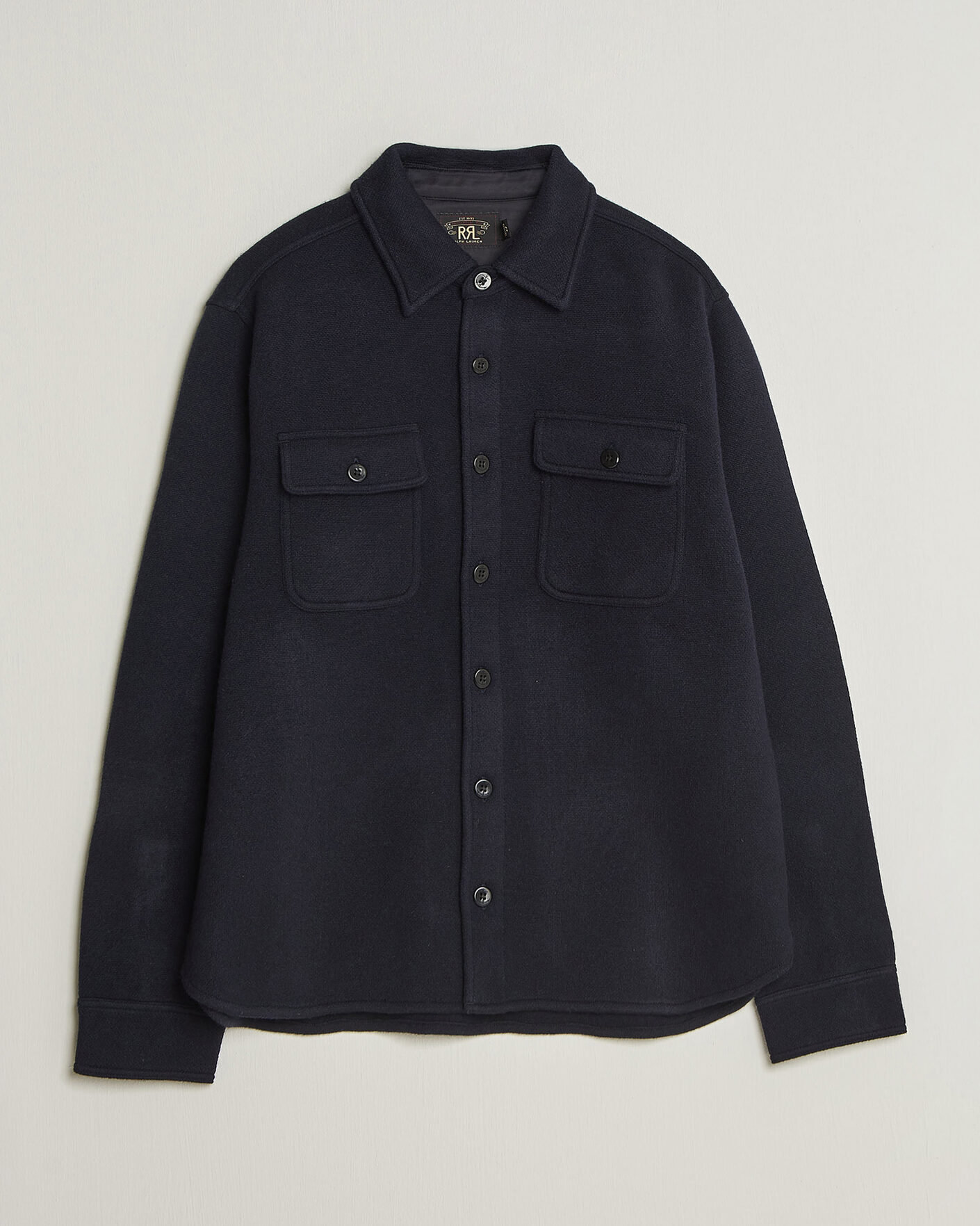 Herr | Skjortor | RRL | CPO Cardigan Shirt Navy