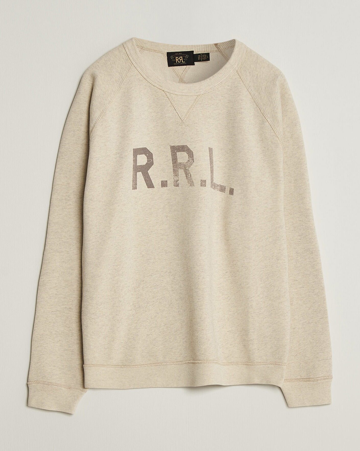 Herr | Tröjor | RRL | Raglan Sleeve Sweatshirt Oatmeal Heather