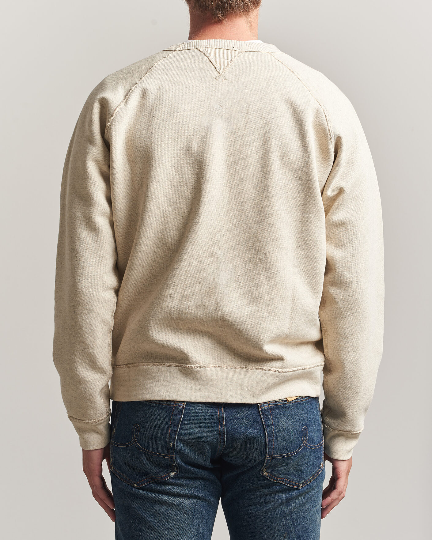Herr | Tröjor | RRL | Raglan Sleeve Sweatshirt Oatmeal Heather