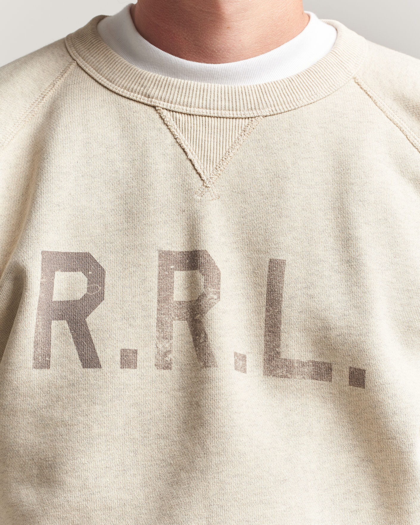 Herr | Tröjor | RRL | Raglan Sleeve Sweatshirt Oatmeal Heather
