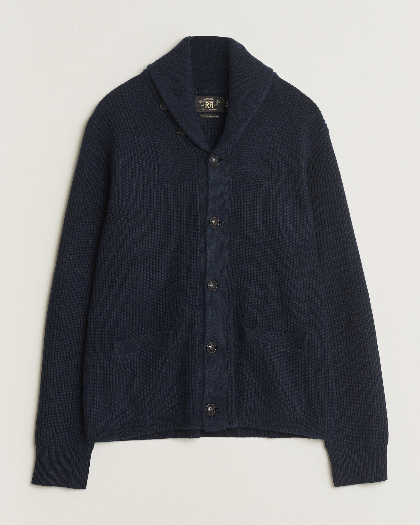Herr | Tröjor | RRL | Cashmere Shawl Collar Cardigan Navy