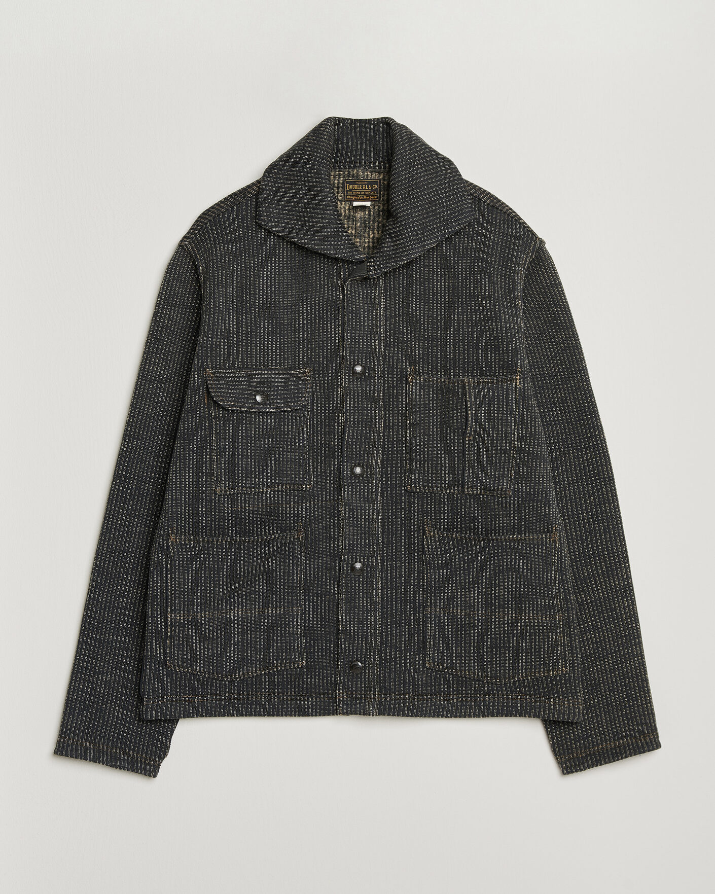Herr | Tröjor | RRL | Charles Cardigan Jacket Charcoal