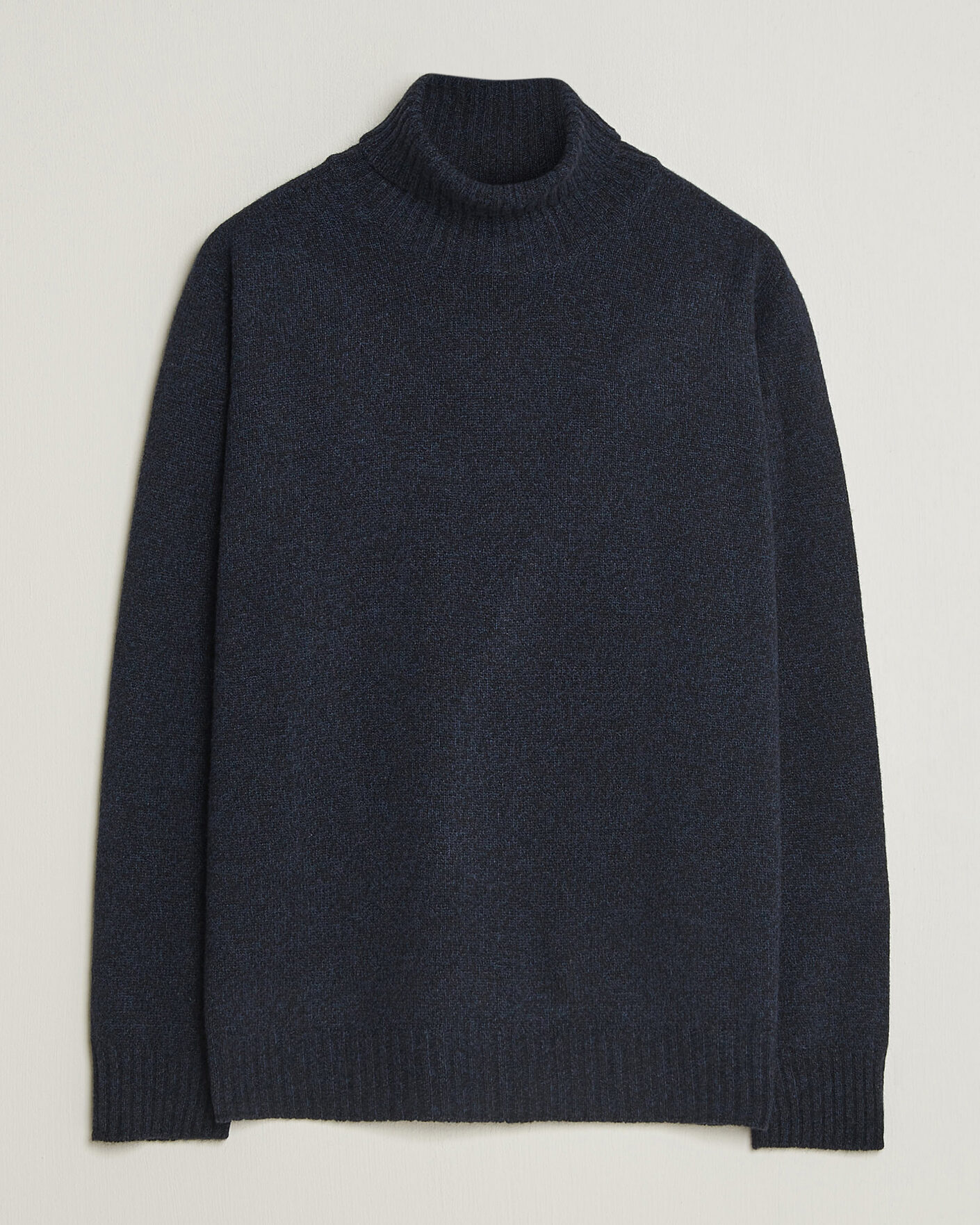 Herr | Tröjor | Altea | Wool/Cashmere Rollneck Navy Melange