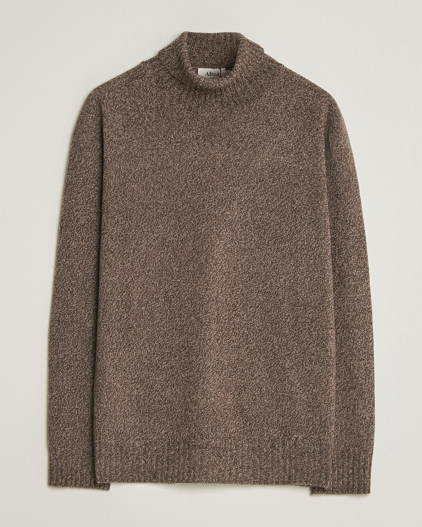 Herr | Tröjor | Altea | Wool/Cashmere Rollneck Brown Melange